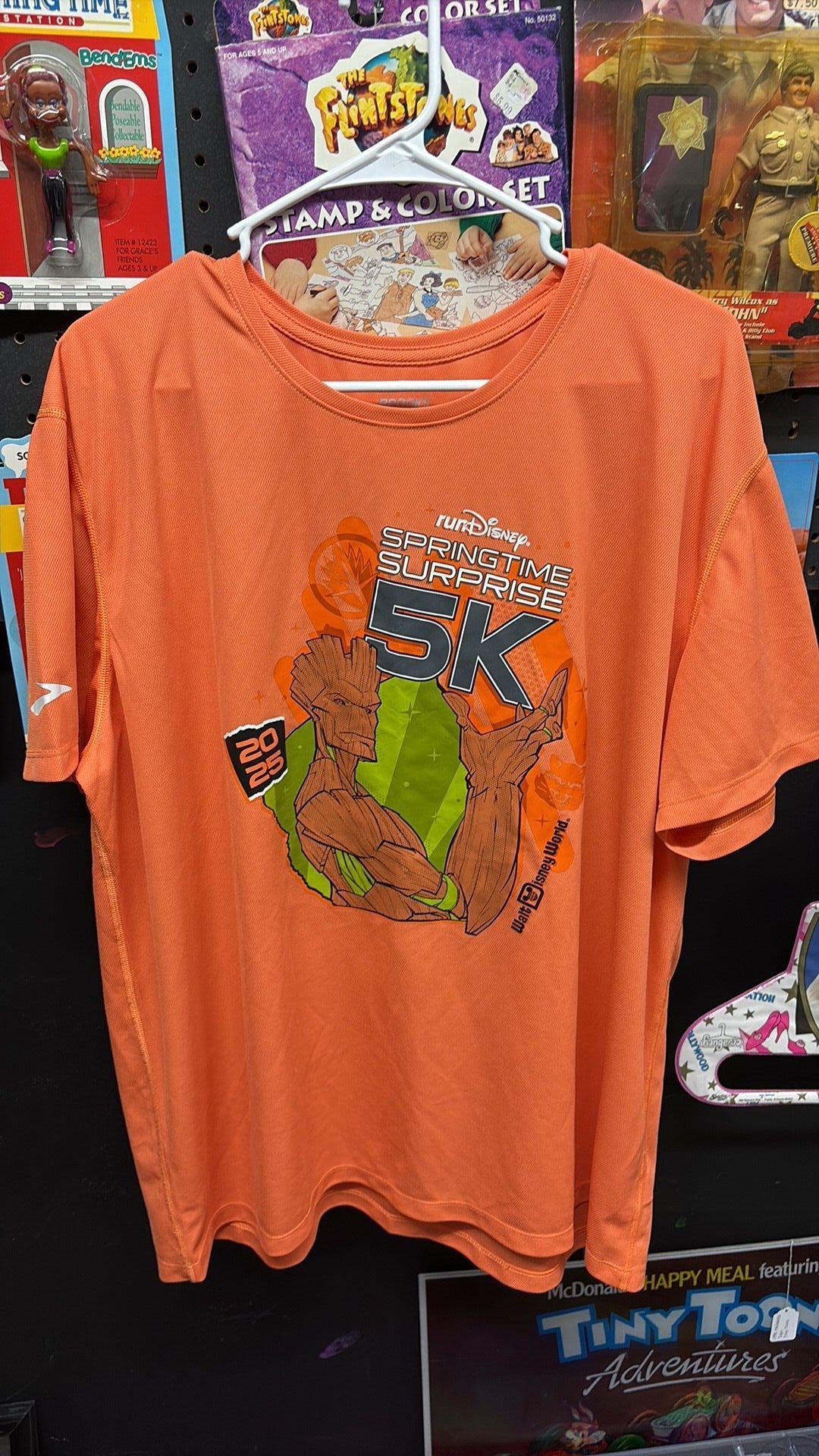 C- runDisney 2025 Walt Disney World Springtime Surprise 5K Groot Adult XX-Large Orange