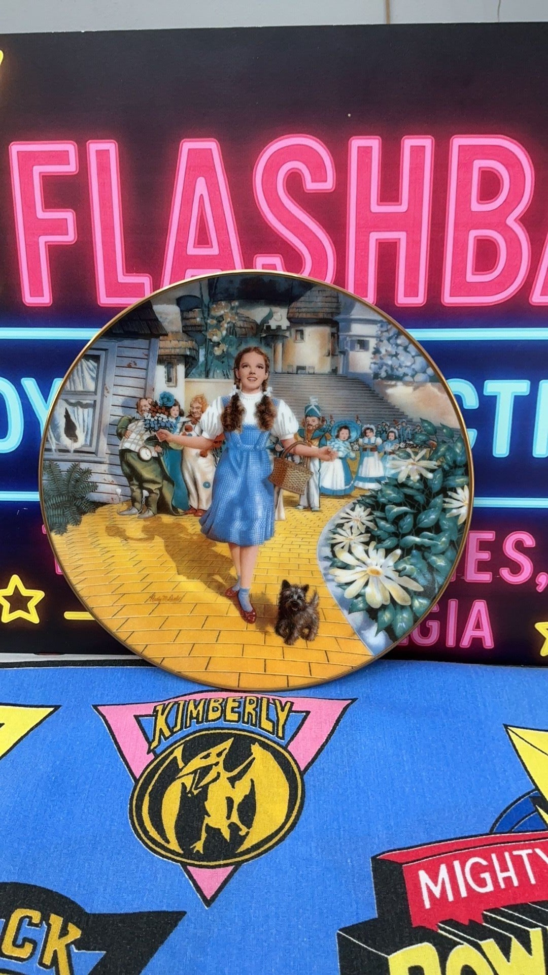 12B- Knowles Wizard of Oz Follow the Yellow Brick Road Plate Limited Edition 1991