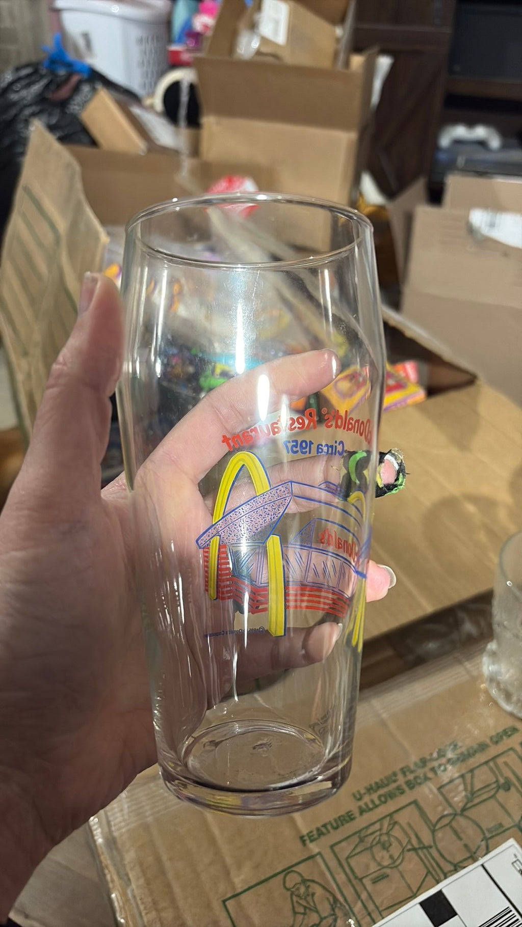 1995 McDonald's Restaurant Collectible Drink Glass Vintage Circa 1957 Libbey