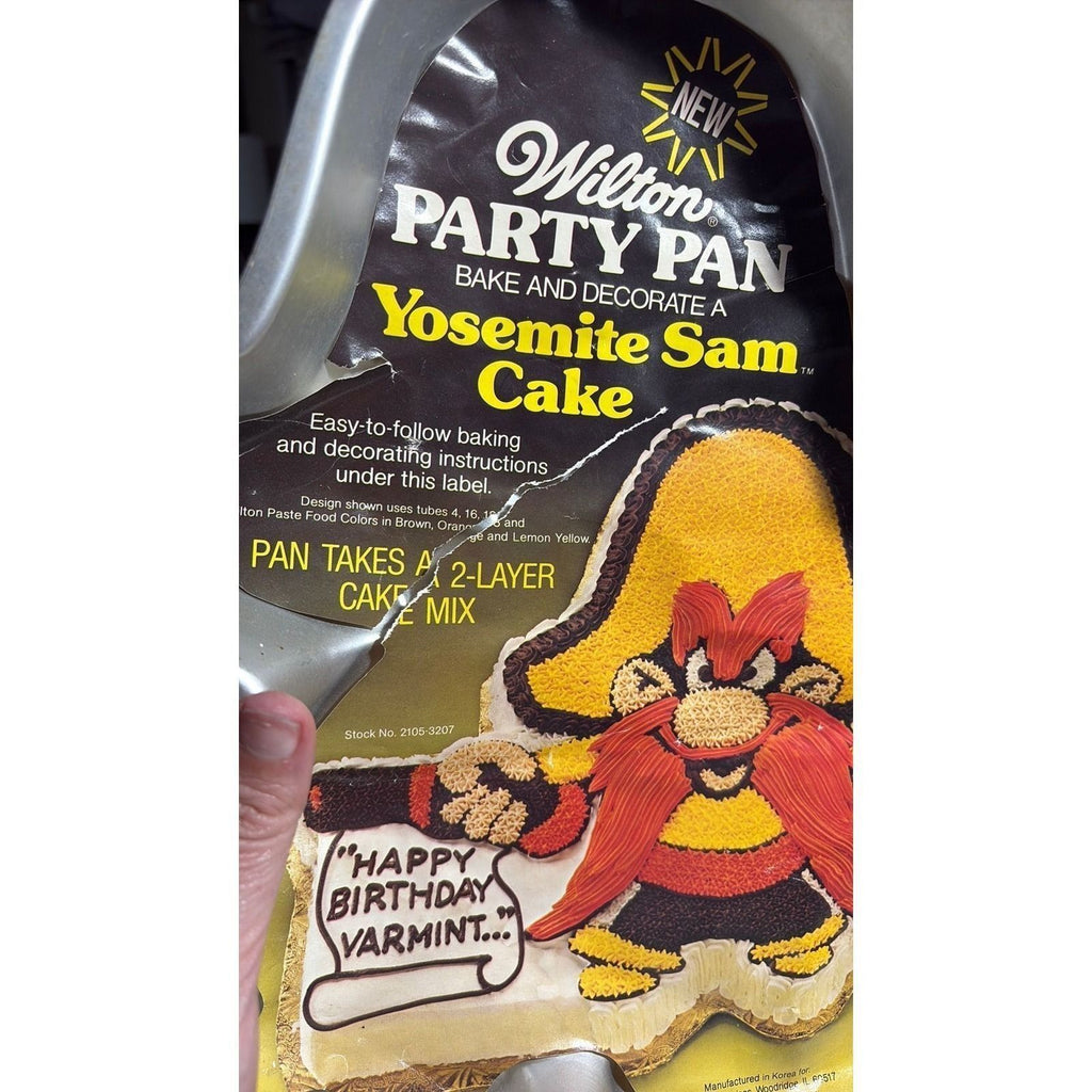 5D- 1981 Wilton Yosemite Sam Cake Mold Pan #502-2908 Looney Tunes - see photos