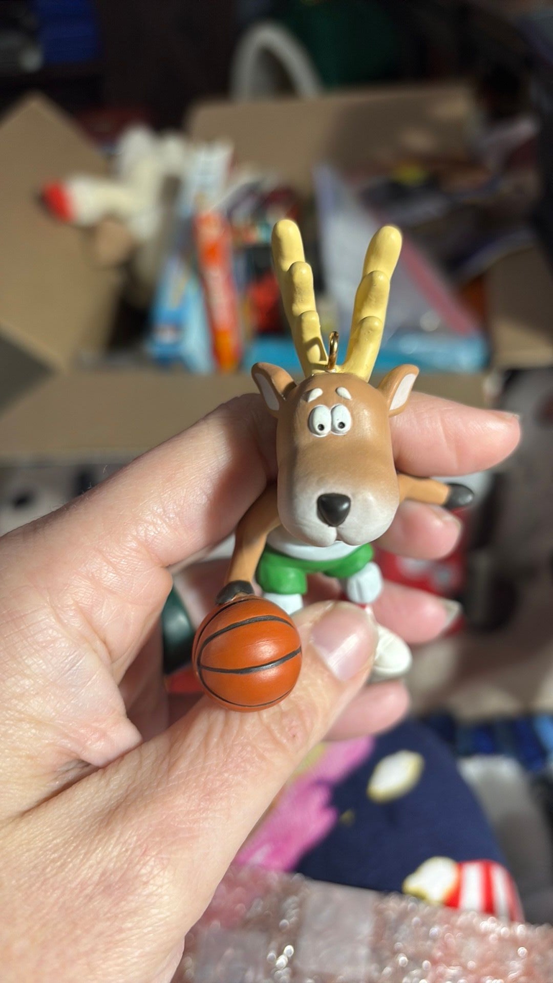 4E - HALLMARK 1988 Keepsake Ornament Reindeer Champs #3 Prancer- NO BOX