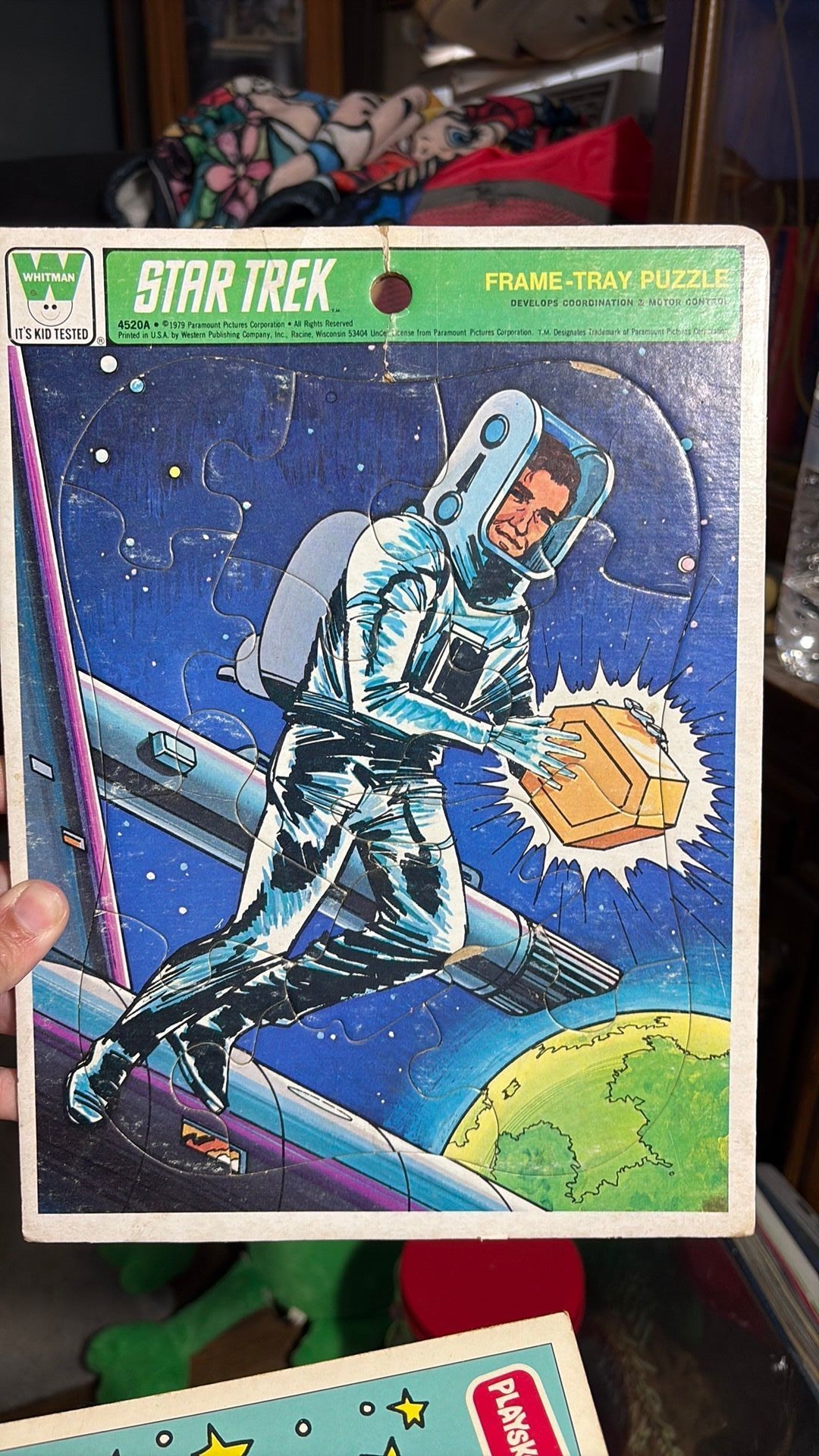 4B- VintageStar Trek -  Whitman Frame-Tray Puzzle - 1979