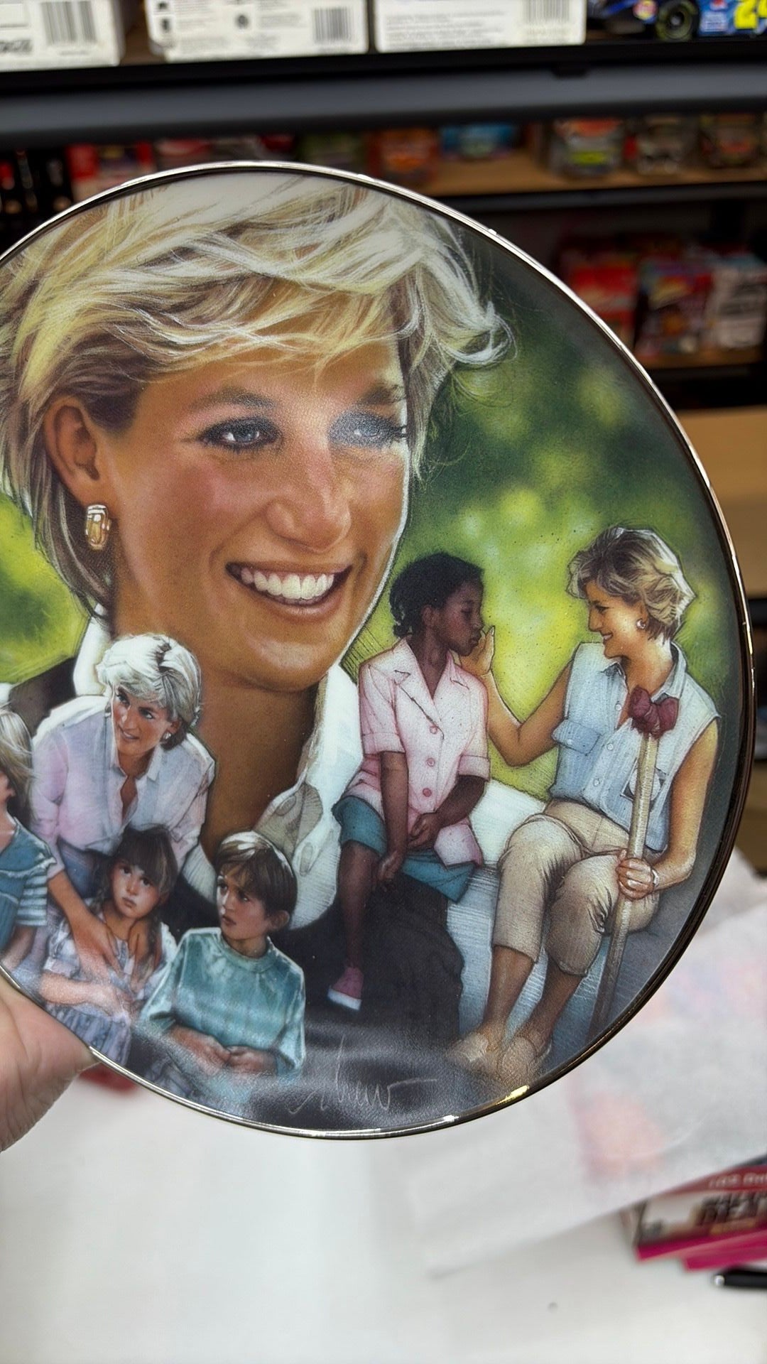 11C- Queen of Compassion Princess Diana Limited Edition Franklin Mint Plate