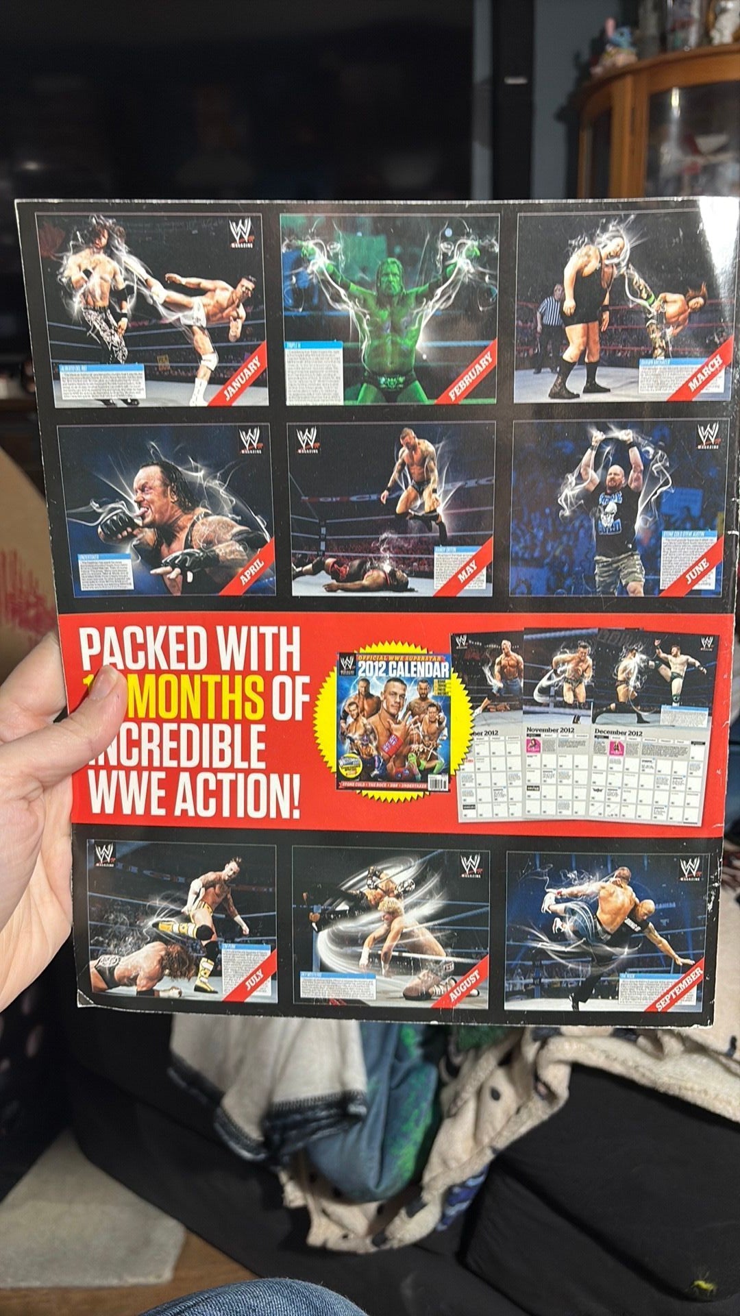 WWE Superstar Wrestling Calendar 2012 John Cena CM Punk Orton MIZ HHH