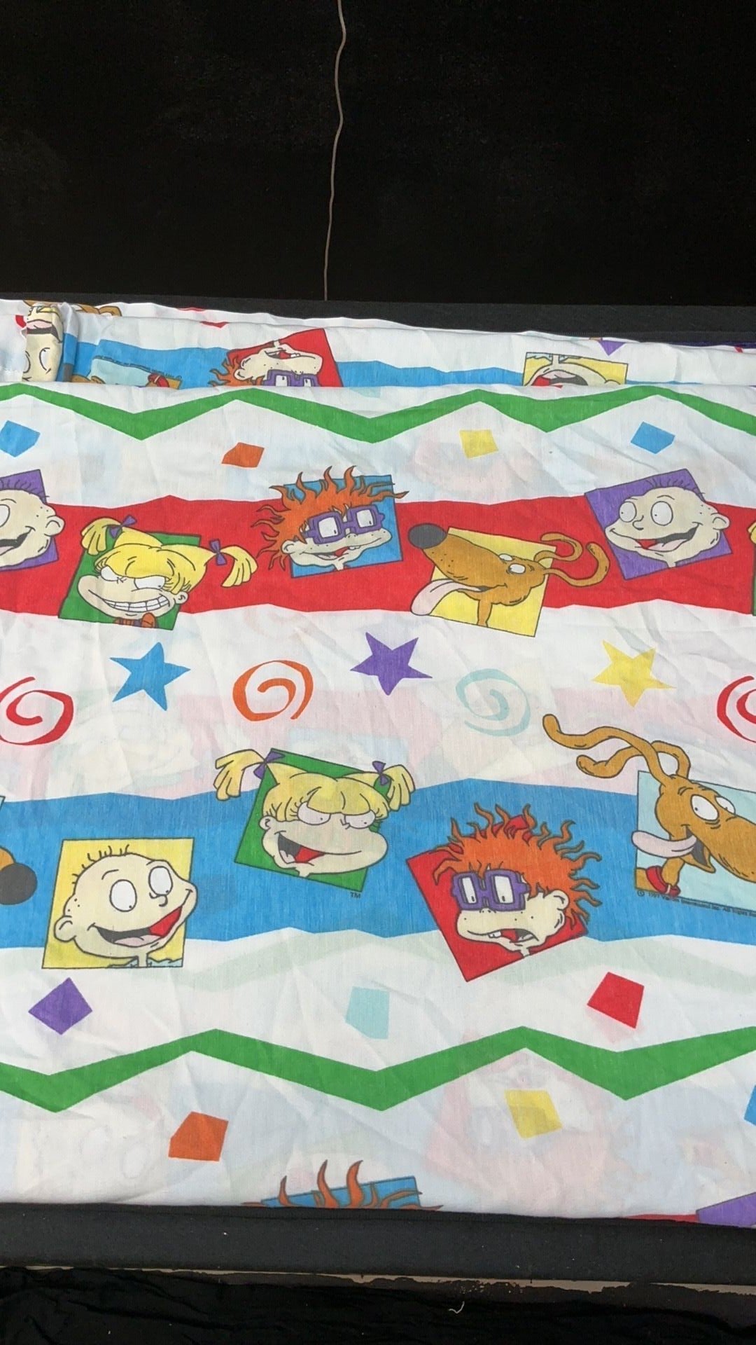 11D- Vintage Rugrats Twin Flat Sheet 1997 Nickelodeon
