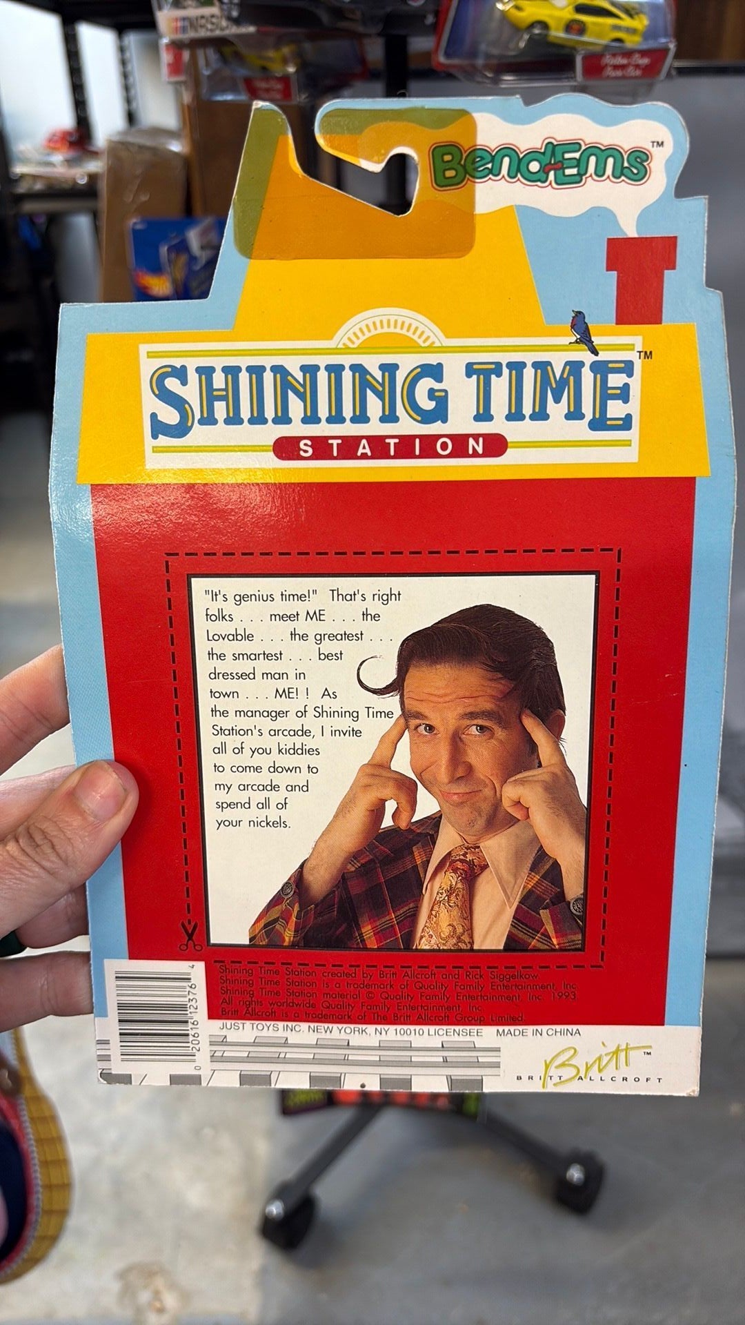 10C- Vintage Shining Time Station Schemer Bend Ems Toy By JusToys NEW 1993 RARE
