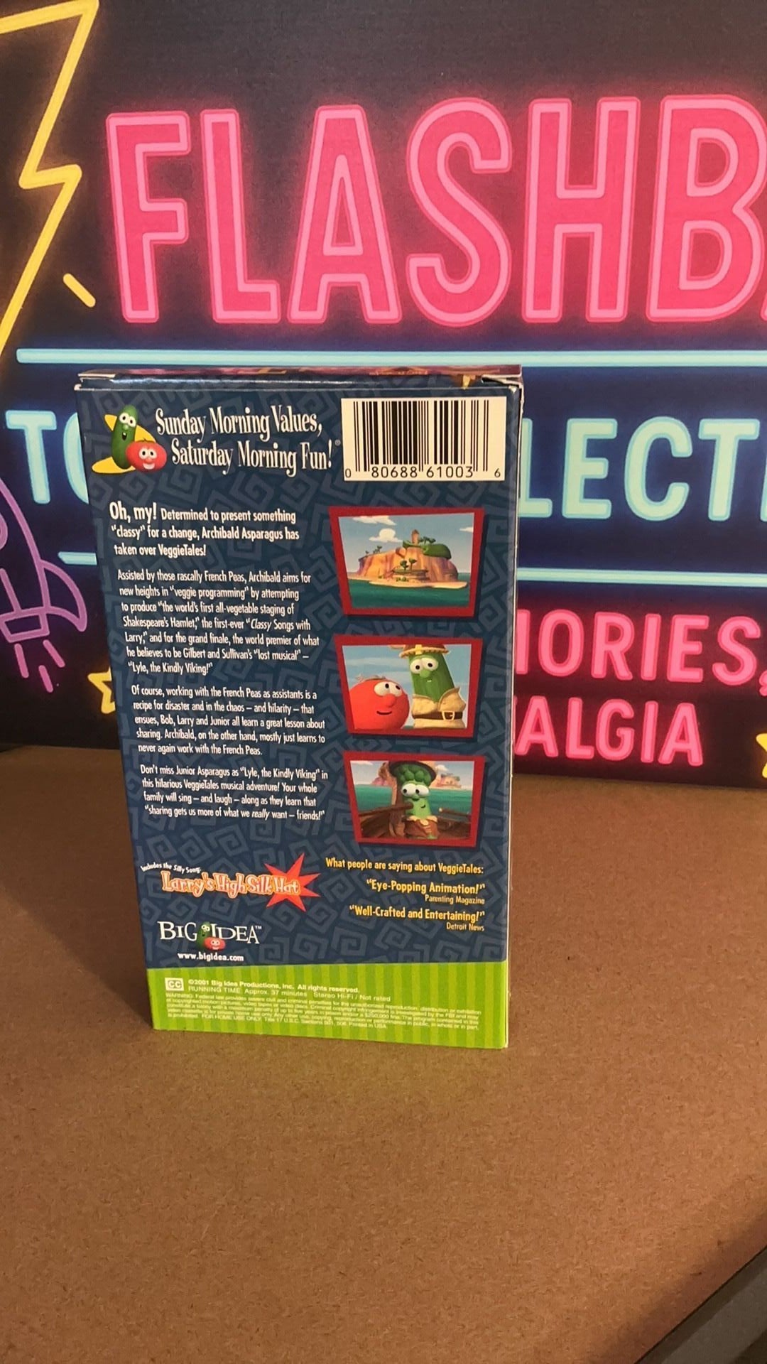 6D - VeggieTales VHS Lyle the Kindly Viking A Lesson In Sharing 2001 Vintage