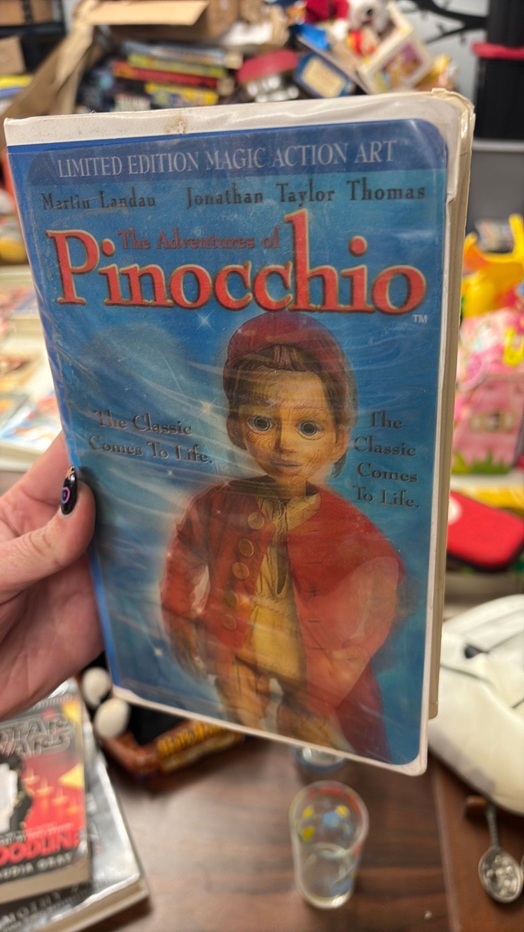 6D - The Adventures of Pinocchio (VHS, 1996) New Line Home Video **RARE CLAMSHELL**