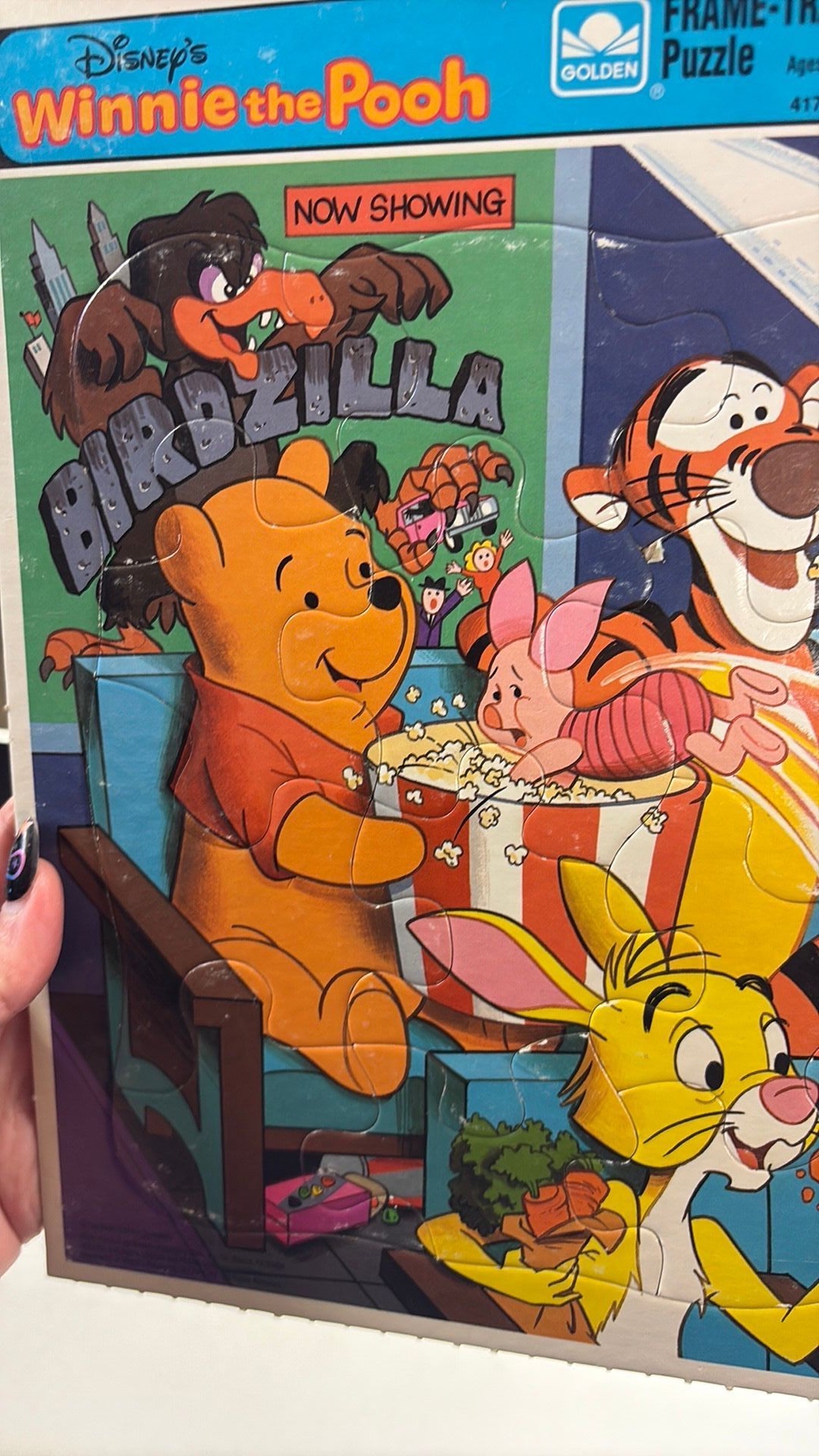 3C- DFrame Tray Puzzle Golden Whinnie The Pooh Vintage 4173-14 Special Edition