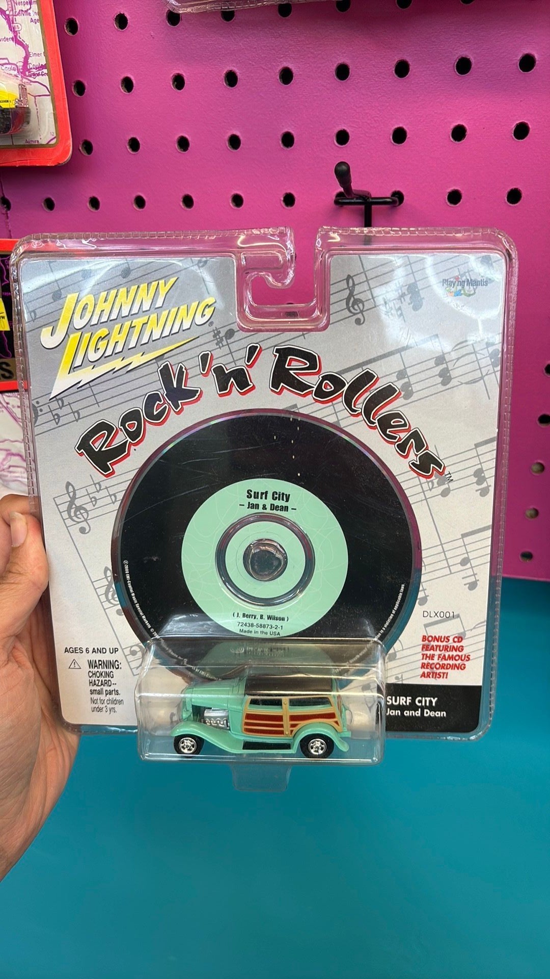 PW- Johnny Lightning Rock 'N' Rollers Teal Surf City Jan and Dean with Bonus CD