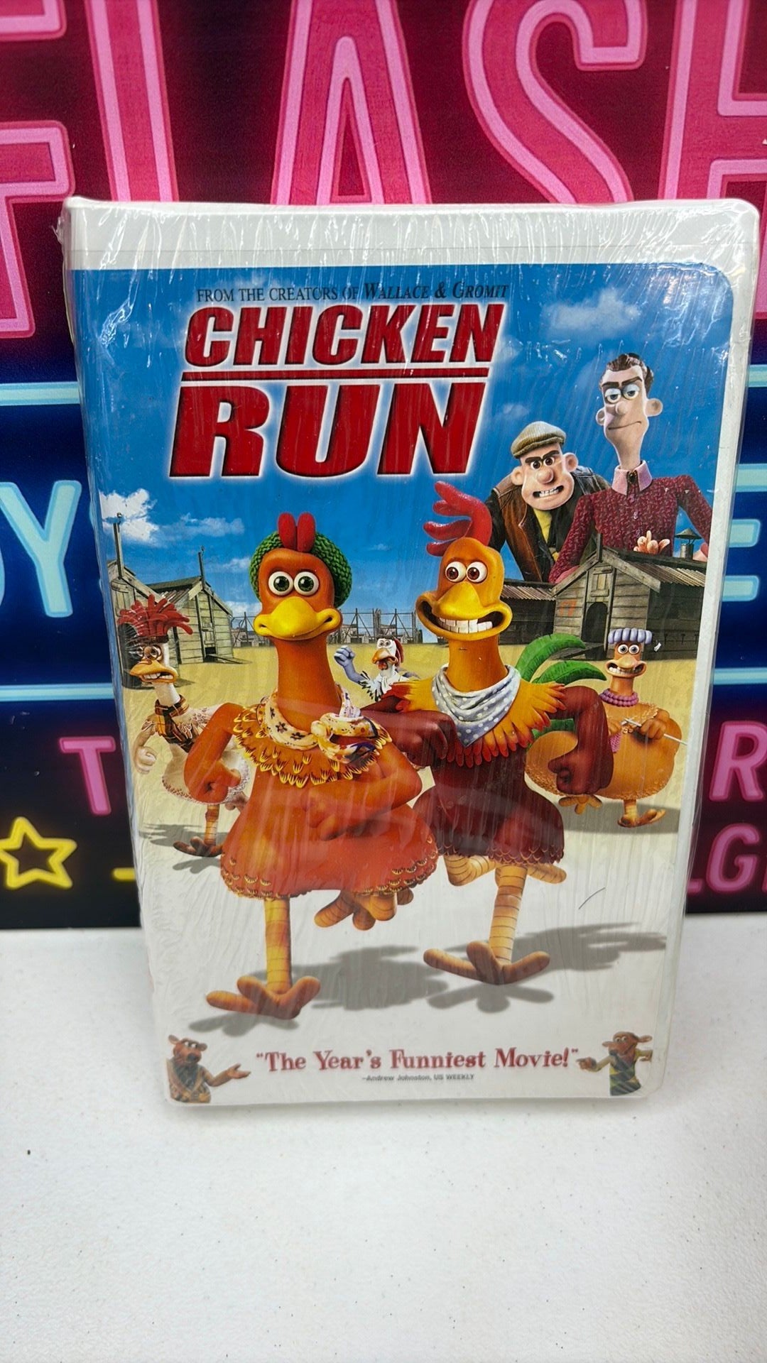 Chicken Run 2000 VHS Clamshell Edition Factory Sealed