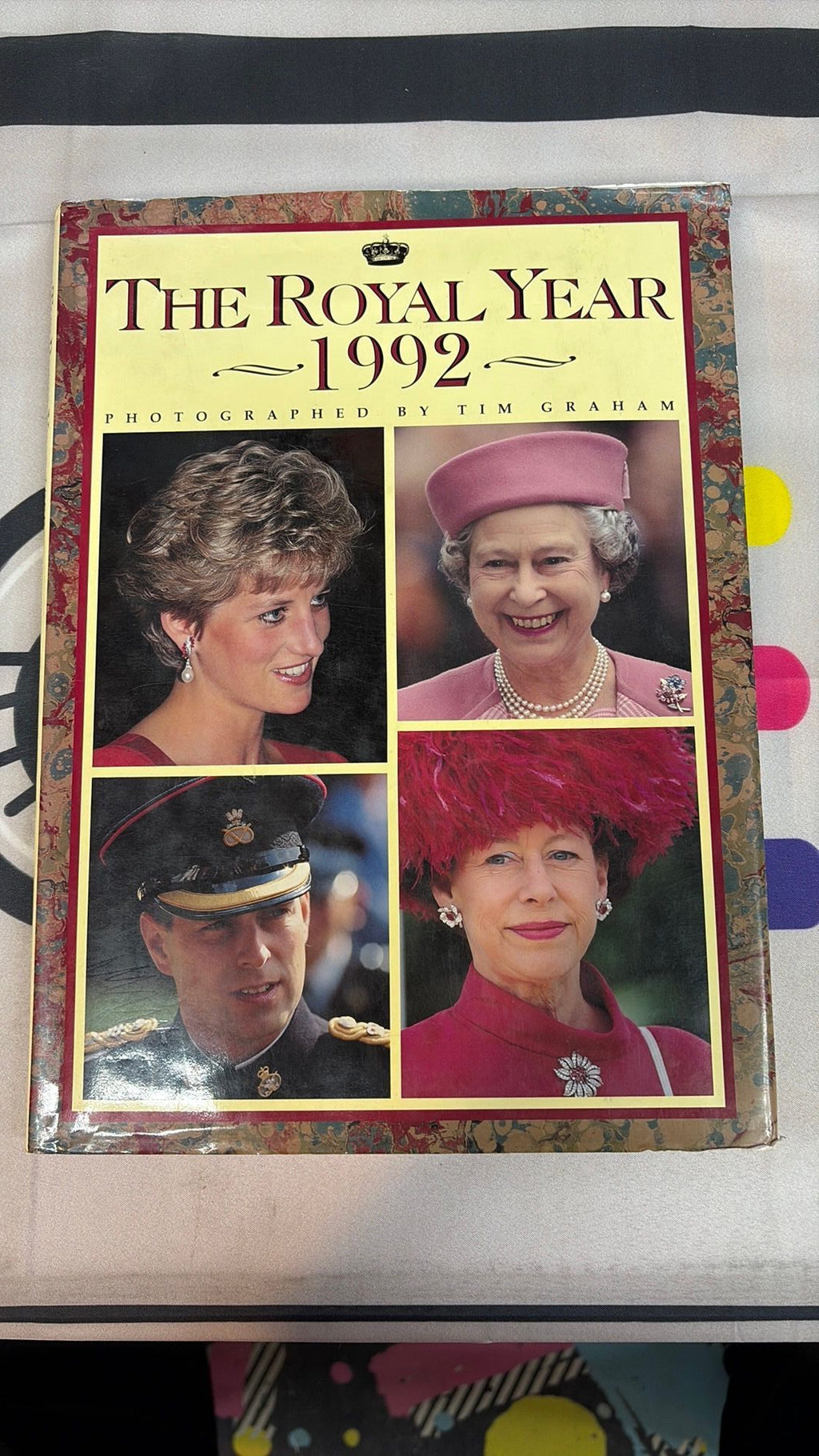 The Royal Year 1992 Photographed By Tim Graham Hardcover - cover has some wear