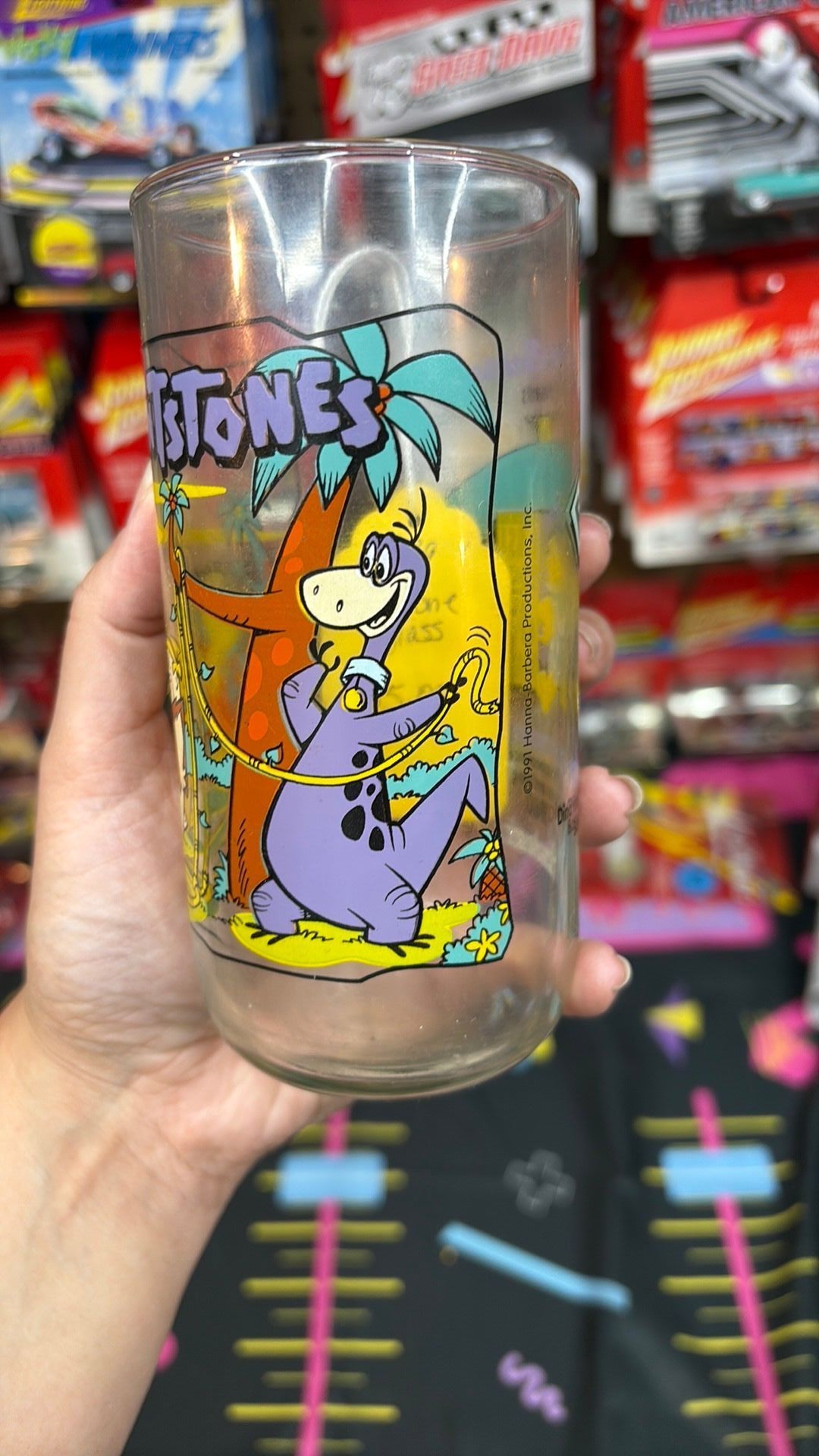 Hardees Flintstones The First 30 Years Glass 1991, Snorkasaurus