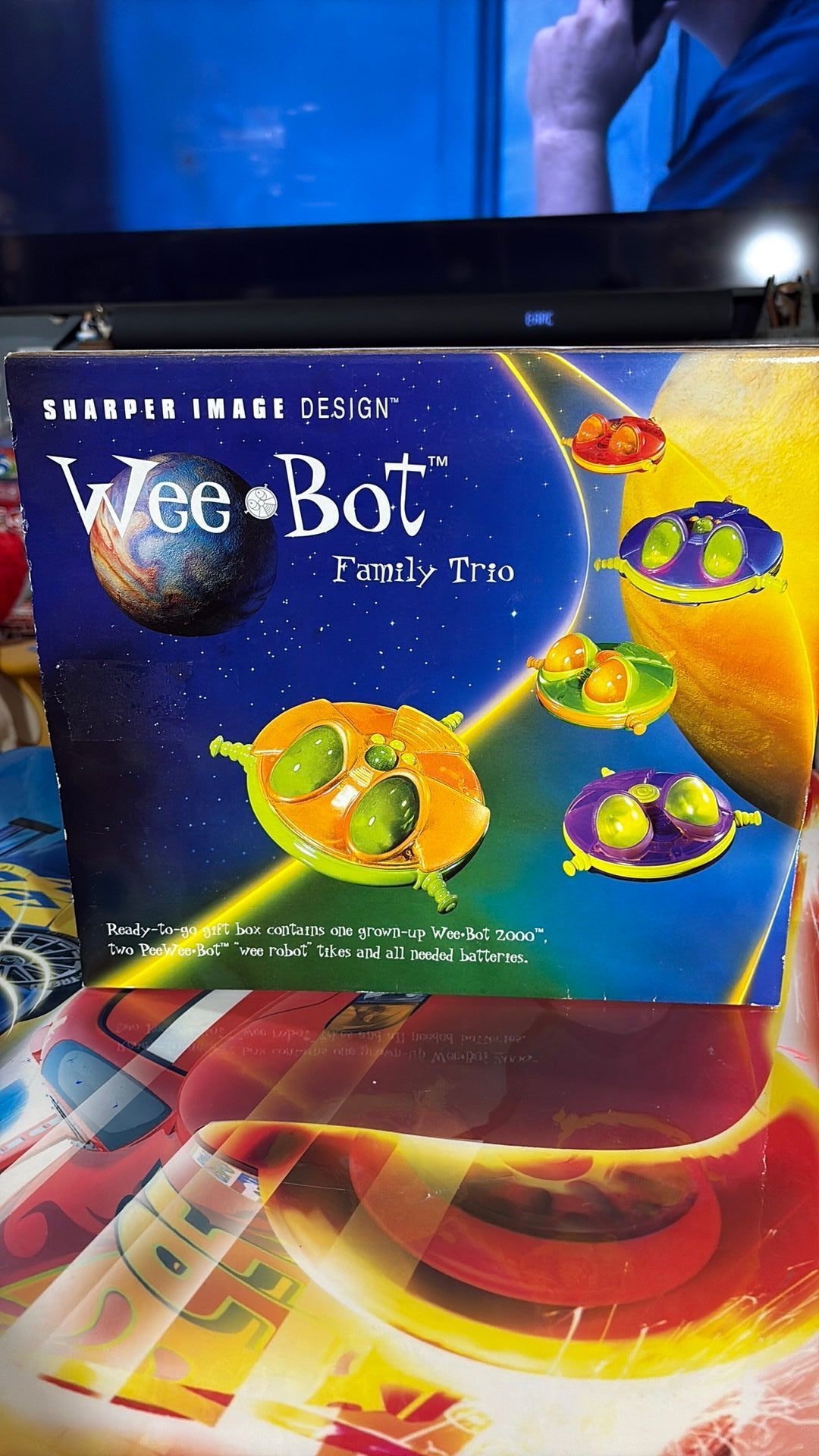 5D - Sharper Image Design  "WEE BOT Family Trio" 3 Robots  W/ Wireless Translator