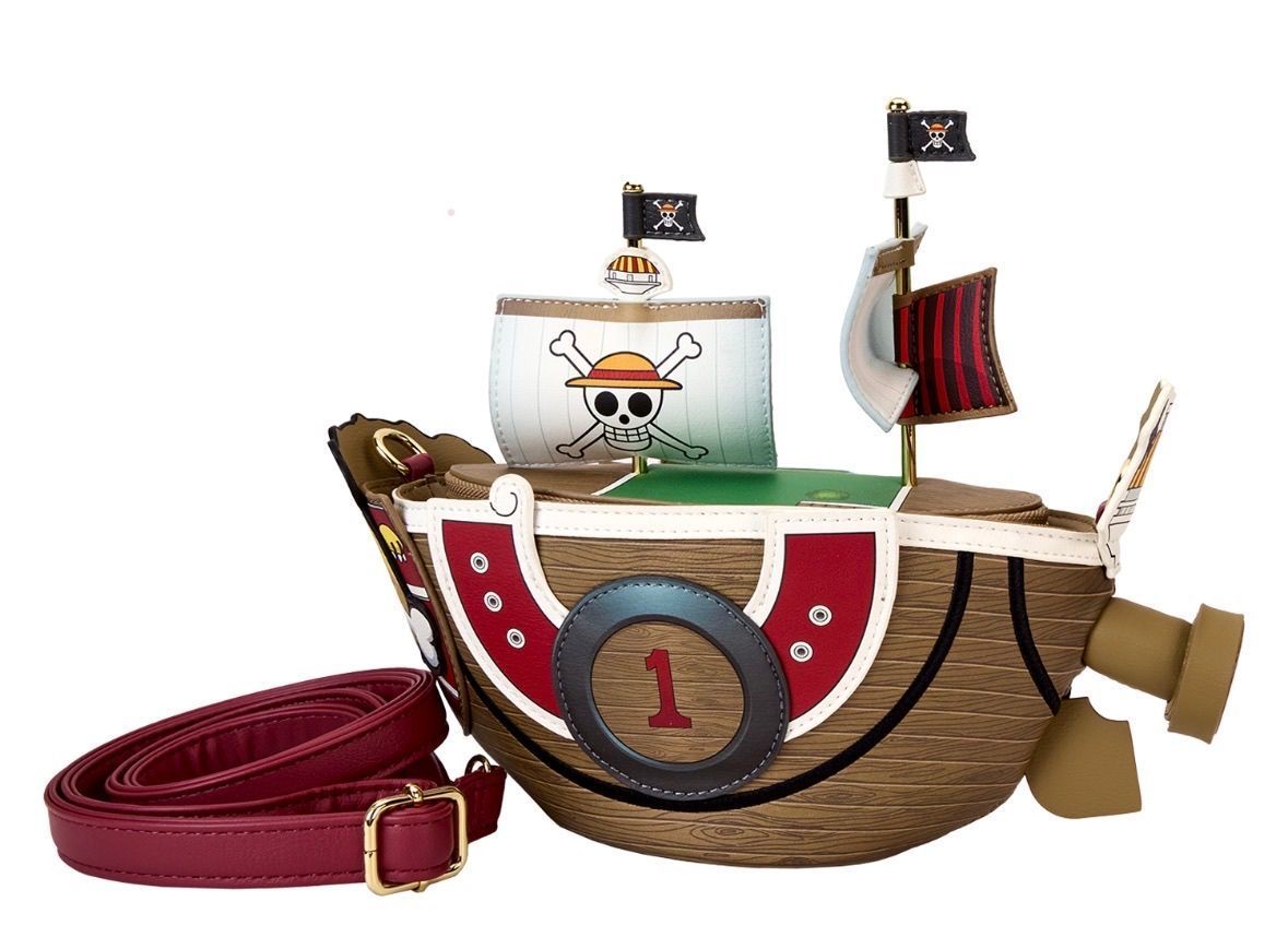 One Piece Thousand Sunny Ship Figural Crossbody Bag