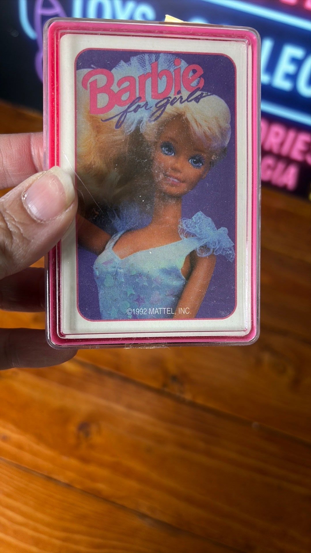 14C1- VTG 1992 Barbie for Girls Playing Cards Deck w/Case New Sealed #2265 Mattel