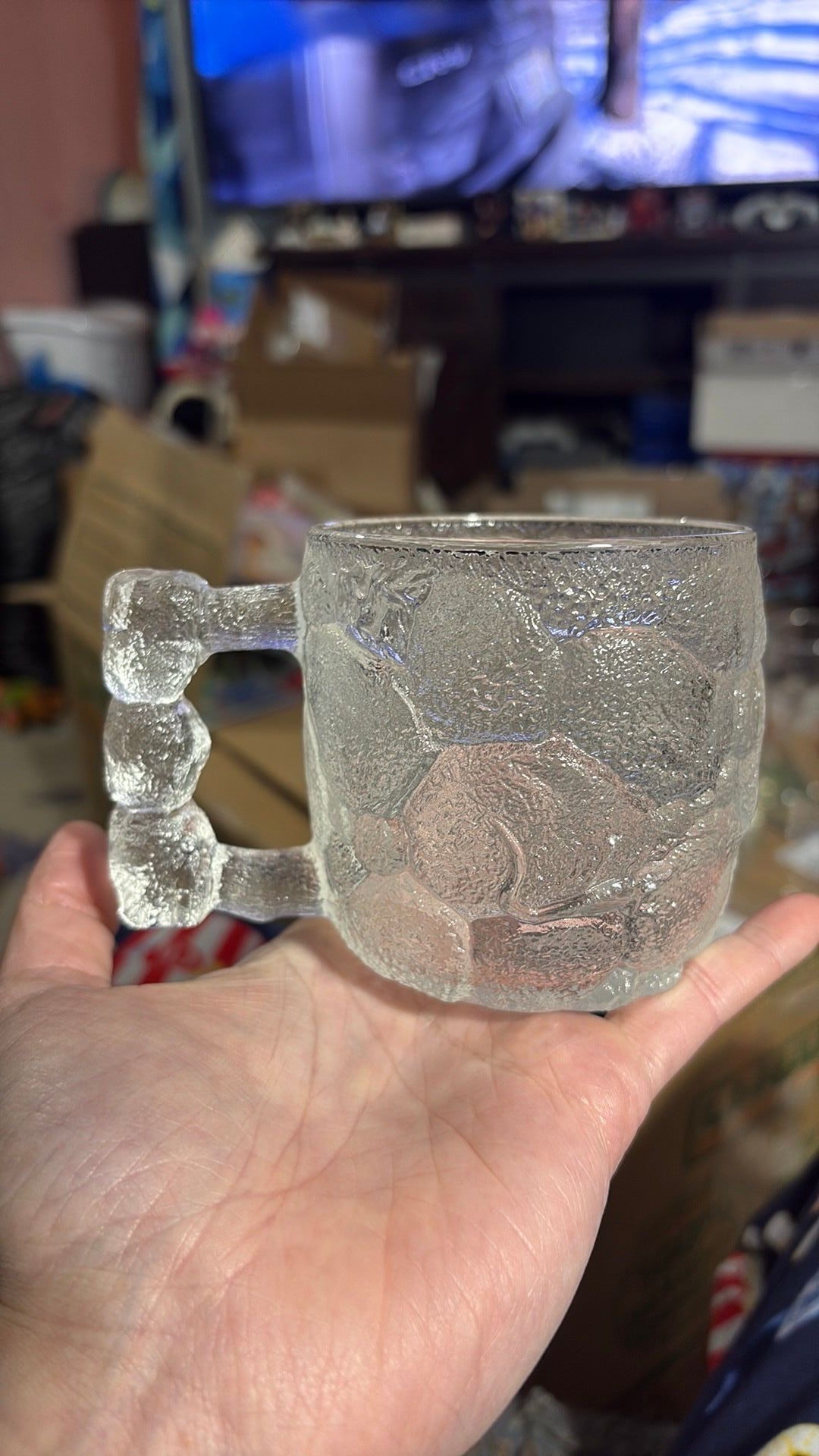 Vintage McDonalds Flintstones Drinking Glass Rocky Road Glass Mug Cup 1993