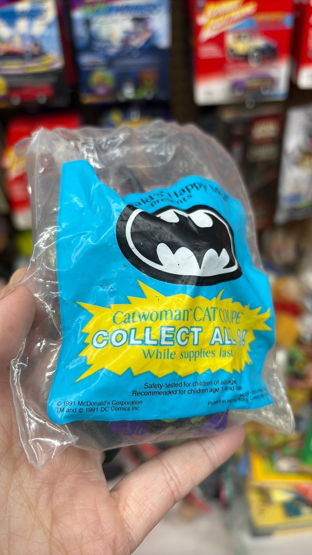 Mcdonald's Batman Catwoman Cat Coupe Toy Justice League -1991 New/Sealed