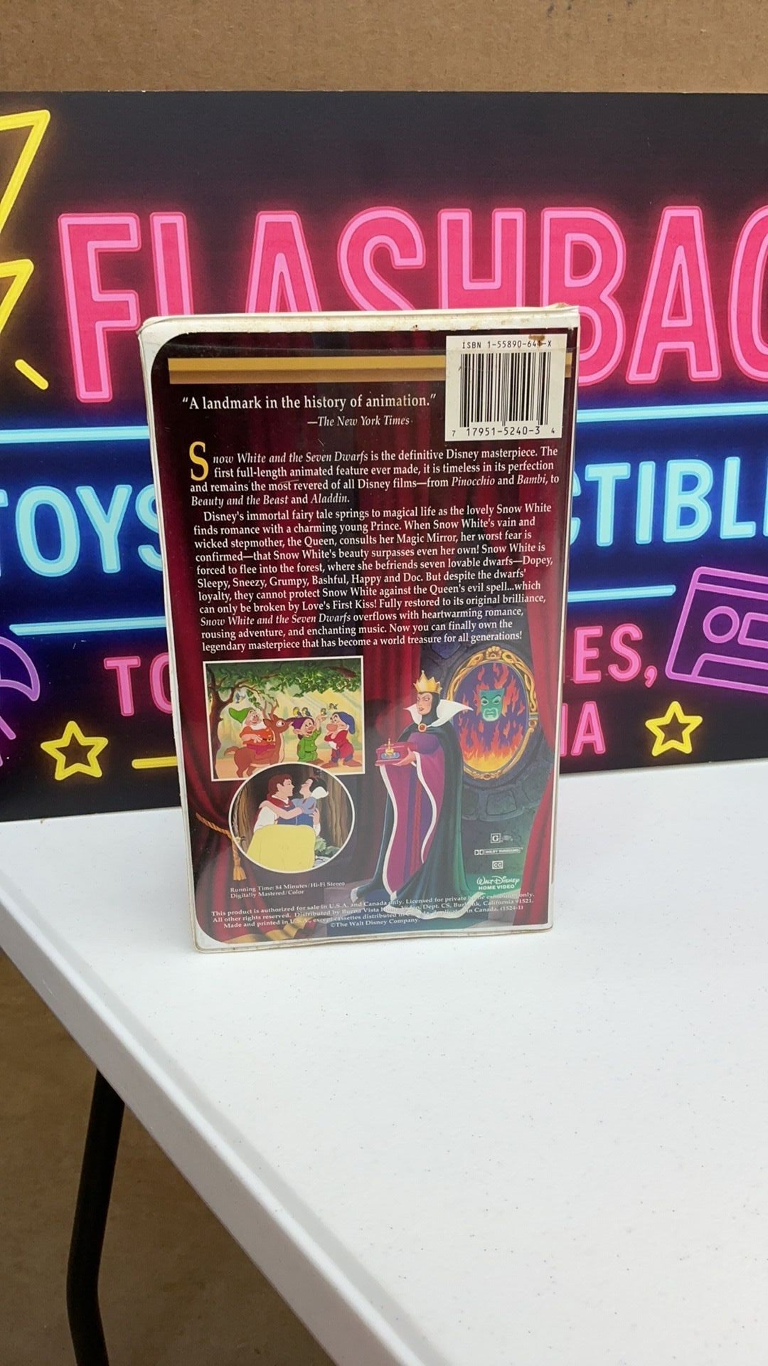 V11- Walt Disney Snow White and the Seven Dwarfs VHS 1994 Masterpiece