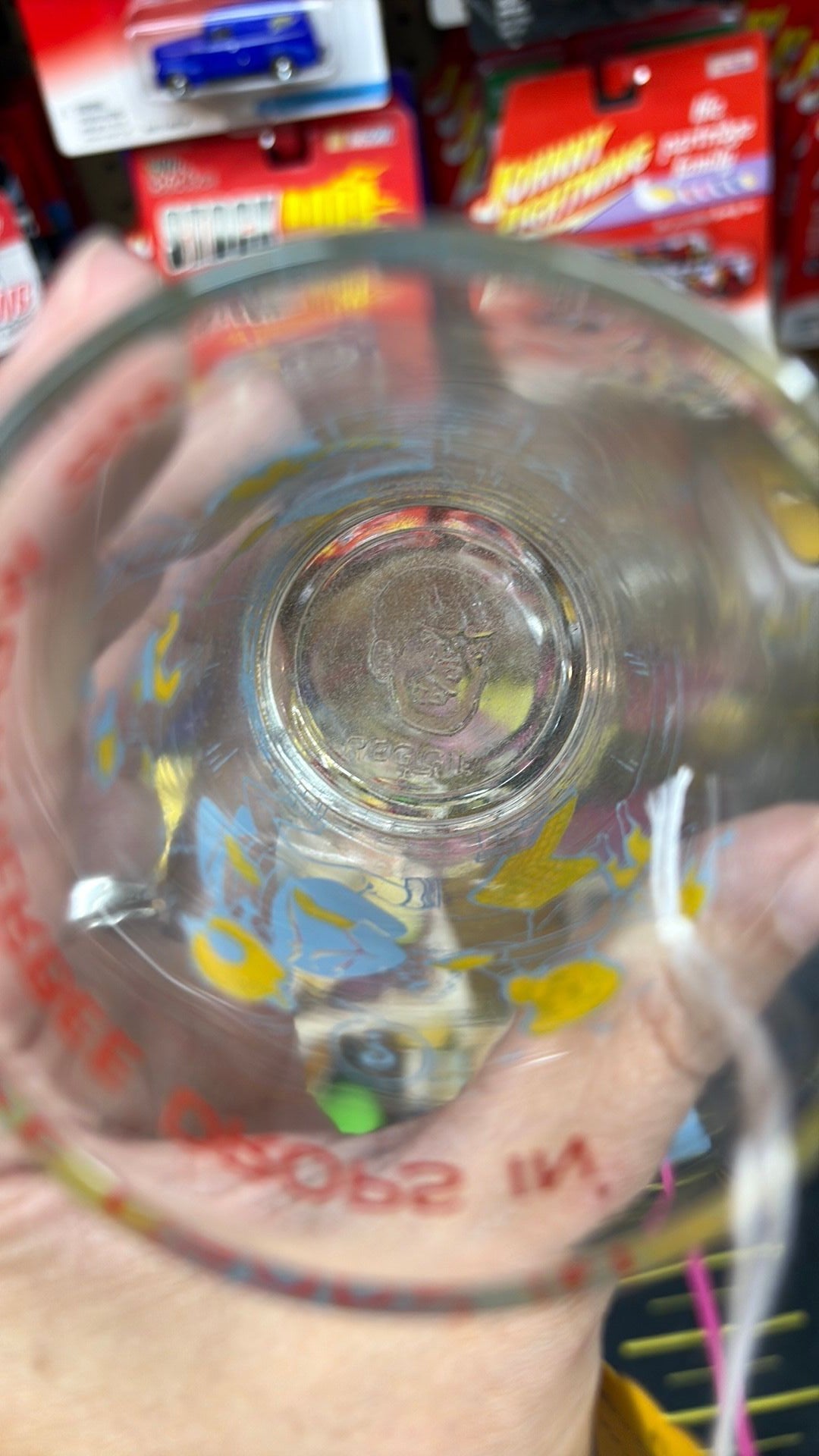 Vintage 1973 Archies Welches Juice Jelly Glass Mr Weatherby Drops In