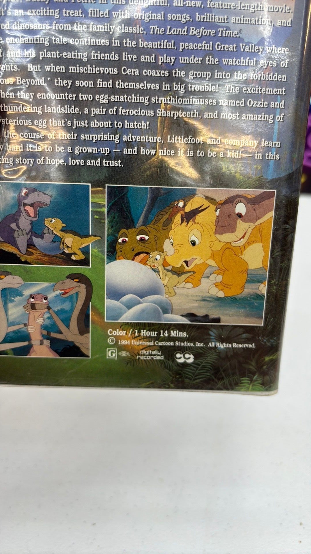 The Land Before Time II: The Great Valley Adventure (VHS, 1994, Clamshell)