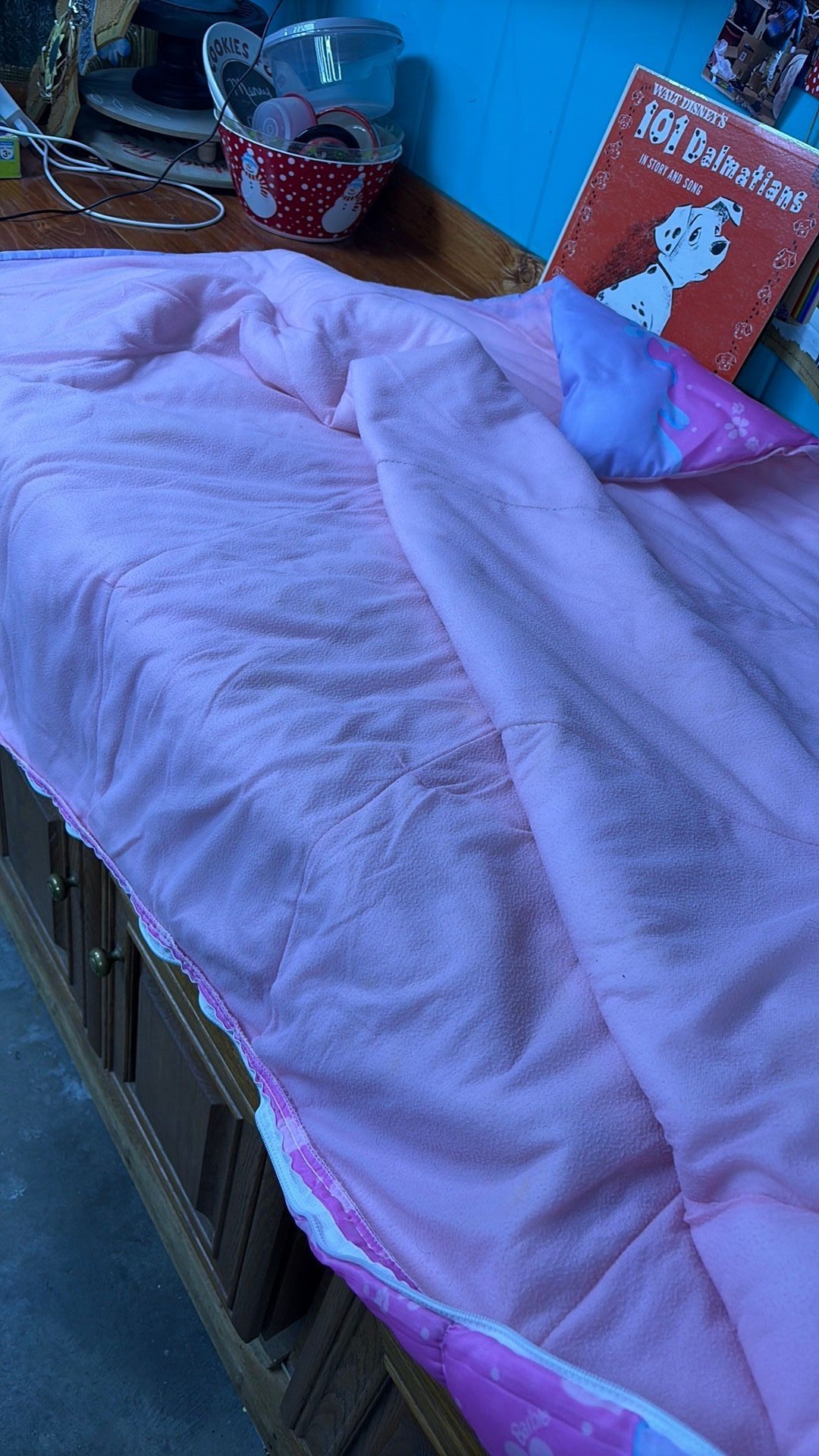 S3- Vintage 1997 Mattel Princess Barbie Children Sleeping Bag