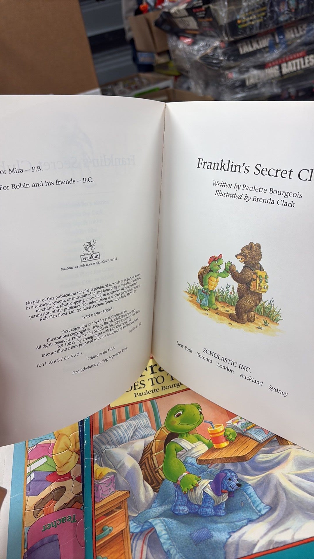 4B - Franklins Secret Club - 1998 Paperback By Bourgeois, Paulette - Good - 4B