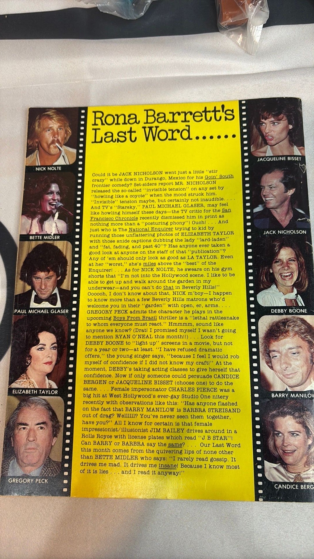 Rona Barrett's Gossip Magazine April 1978 John Travolta as Vinnie Barbarino
