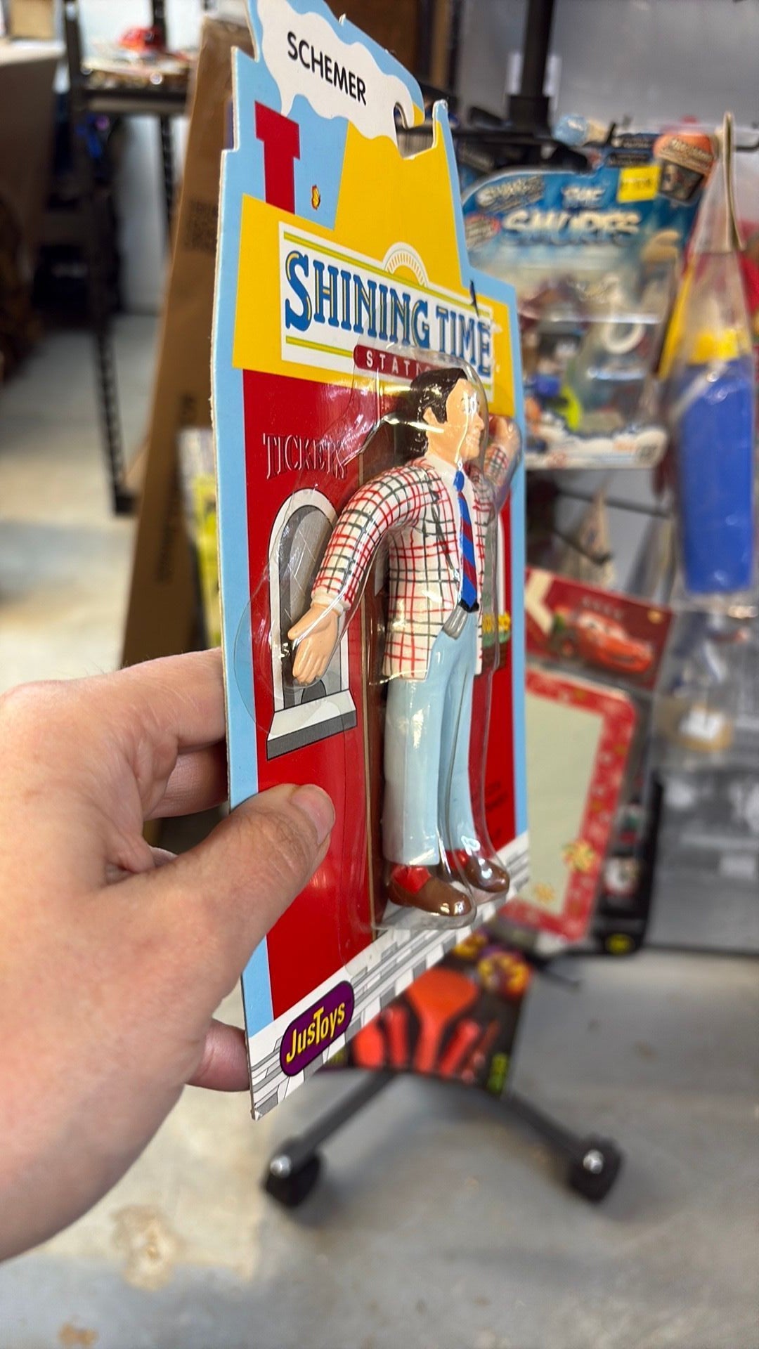 10C- Vintage Shining Time Station Schemer Bend Ems Toy By JusToys NEW 1993 RARE