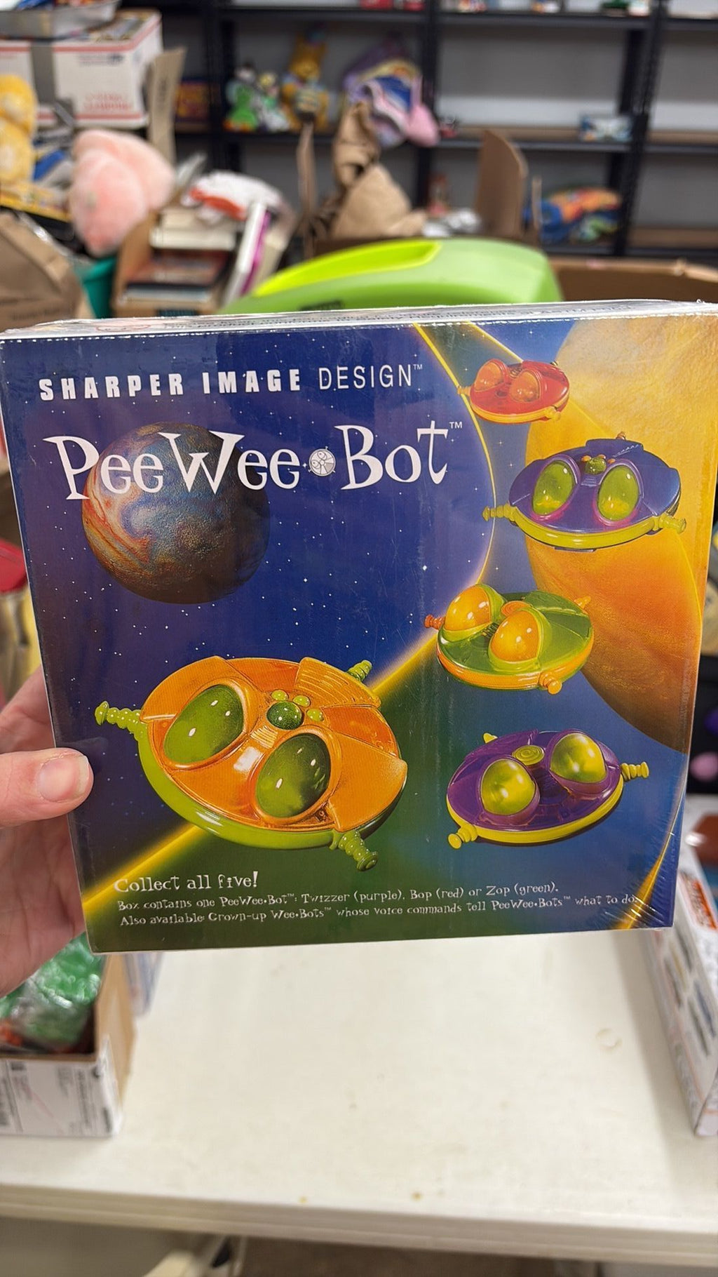 8C - SHARPER IMAGE Design PEE WEE BOT, NEW TOY ROBOT - 3B