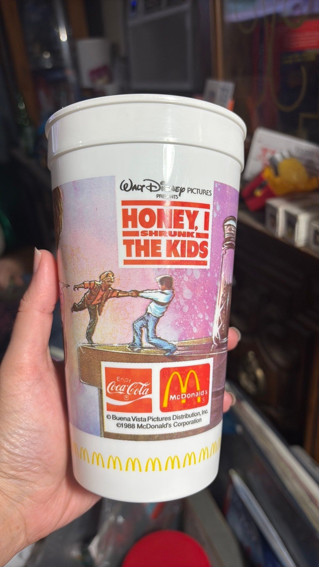 12B- Vintage McDonalds 1988 Honey I Shrunk The Kids Movie Drinking Cup