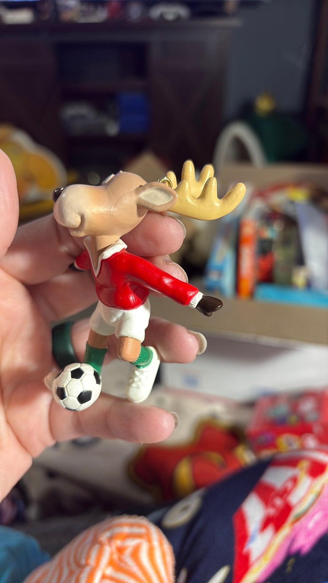 4E - Comet with Soccer Ball Reindeer Champs 1990 Hallmark Keepsake Christmas Ornament
