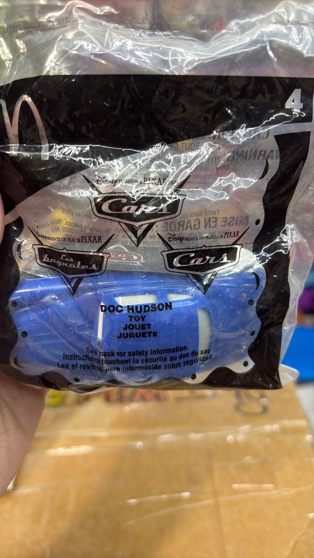 9C - 2006 McDonald's Happy Meal Toy Disney Pixar Cars Doc Hudson #4 NEW