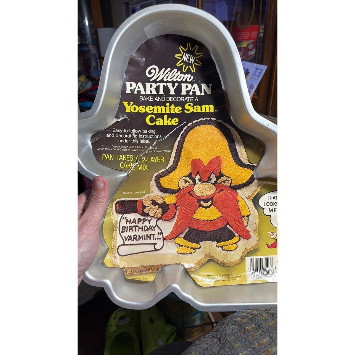 5D- 1981 Wilton Yosemite Sam Cake Mold Pan #502-2908 Looney Tunes - see photos