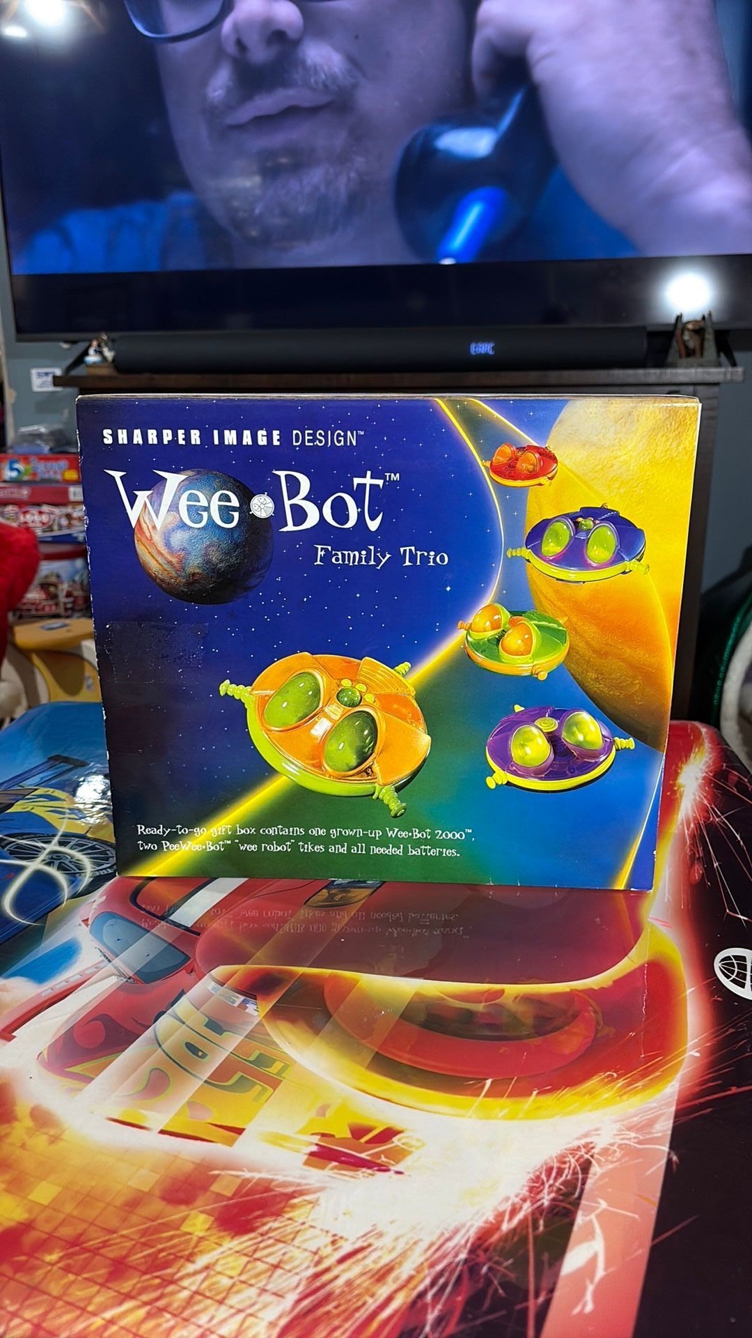 5D - Sharper Image Design  "WEE BOT Family Trio" 3 Robots  W/ Wireless Translator