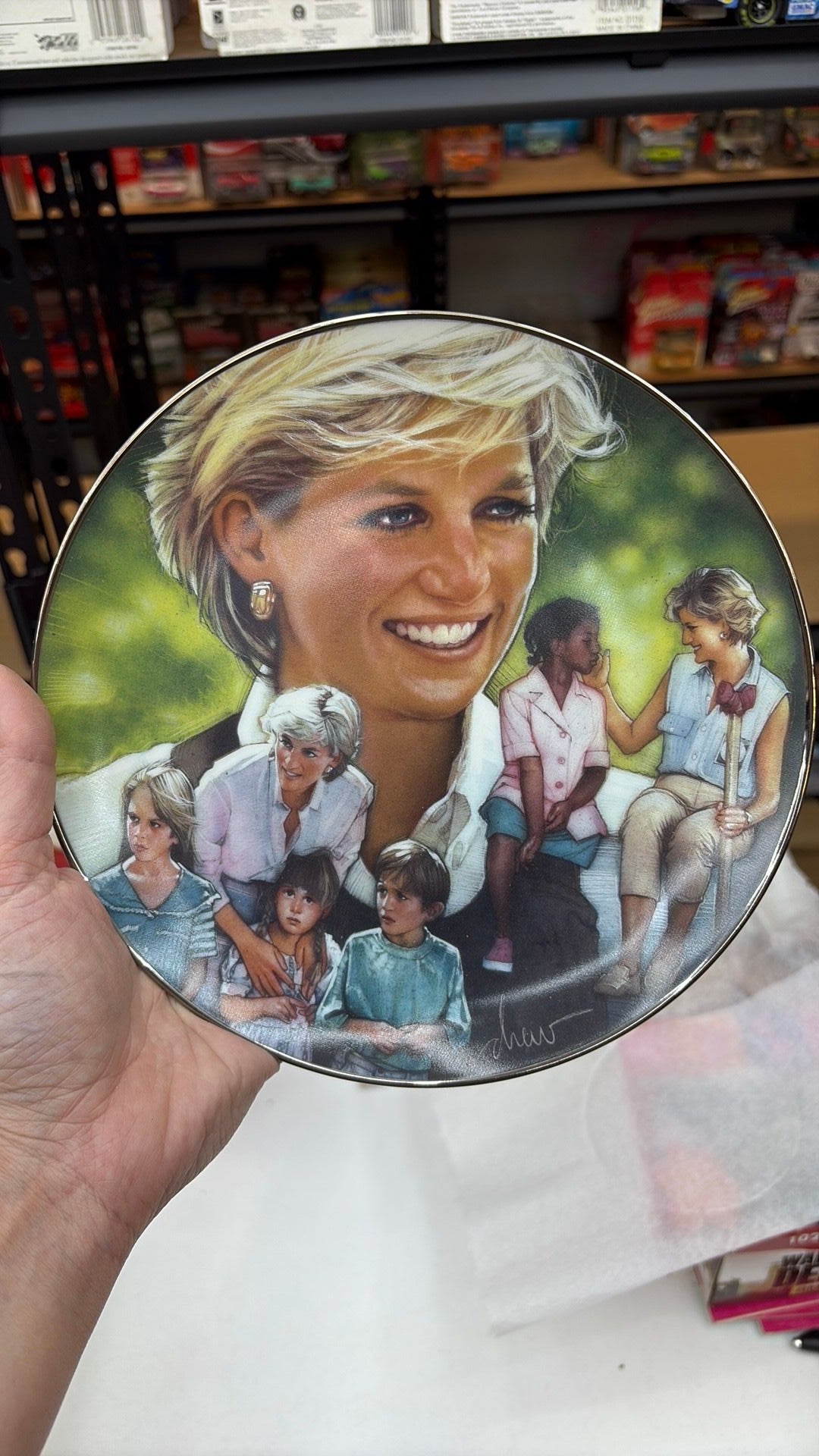 11C- Queen of Compassion Princess Diana Limited Edition Franklin Mint Plate