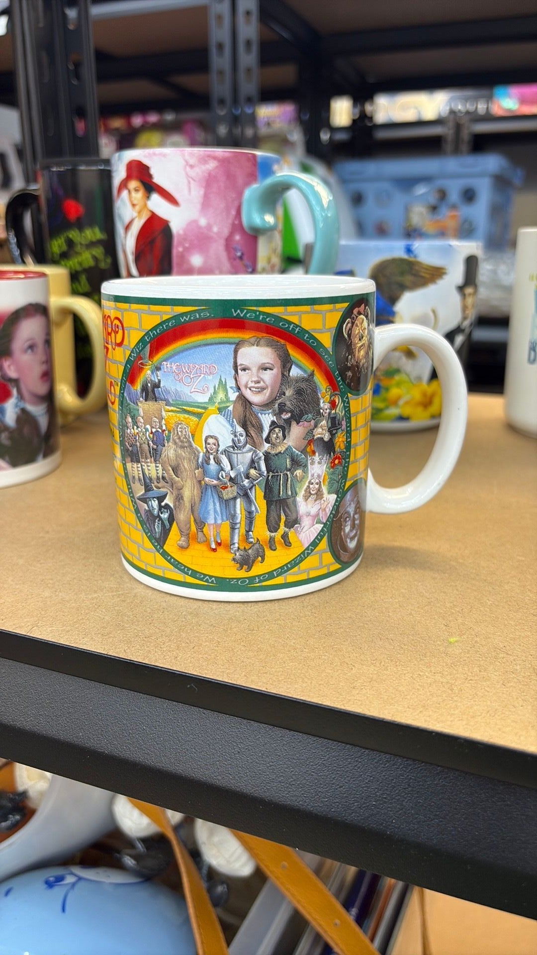 12C- 1995 The Wizard of Oz Movie Collectors Coffee Tea Ceramic Mug By Enesco All Character