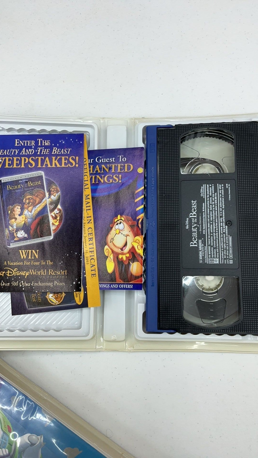 Walt Disney's Beauty and the Beast Special Edition VHS 2002 Platinum Edition