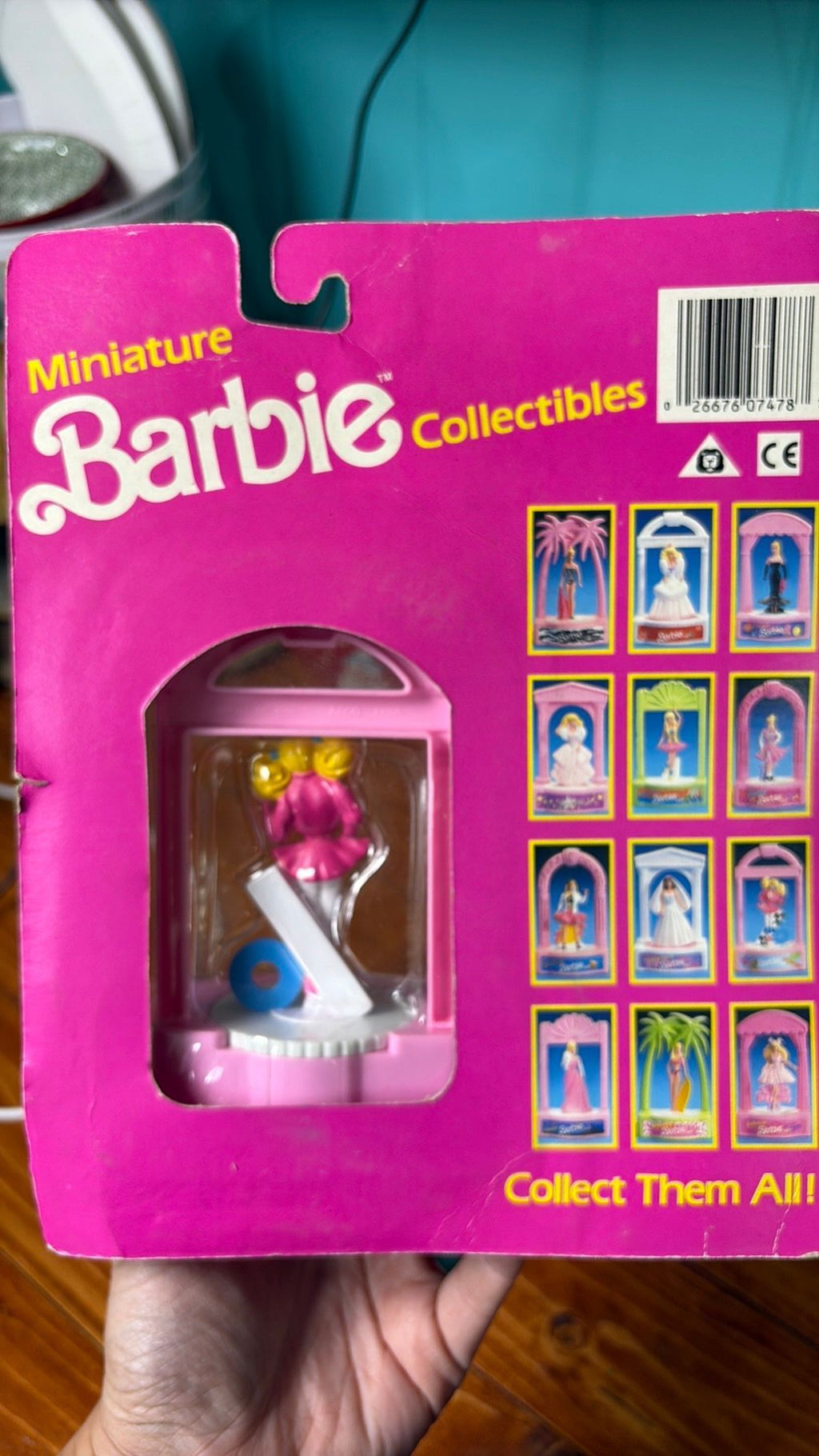 14B- 1989 MINIATURE MINI BARBIE COLLECTIBLES COOL TIMES SEALED NEW ON CARD
