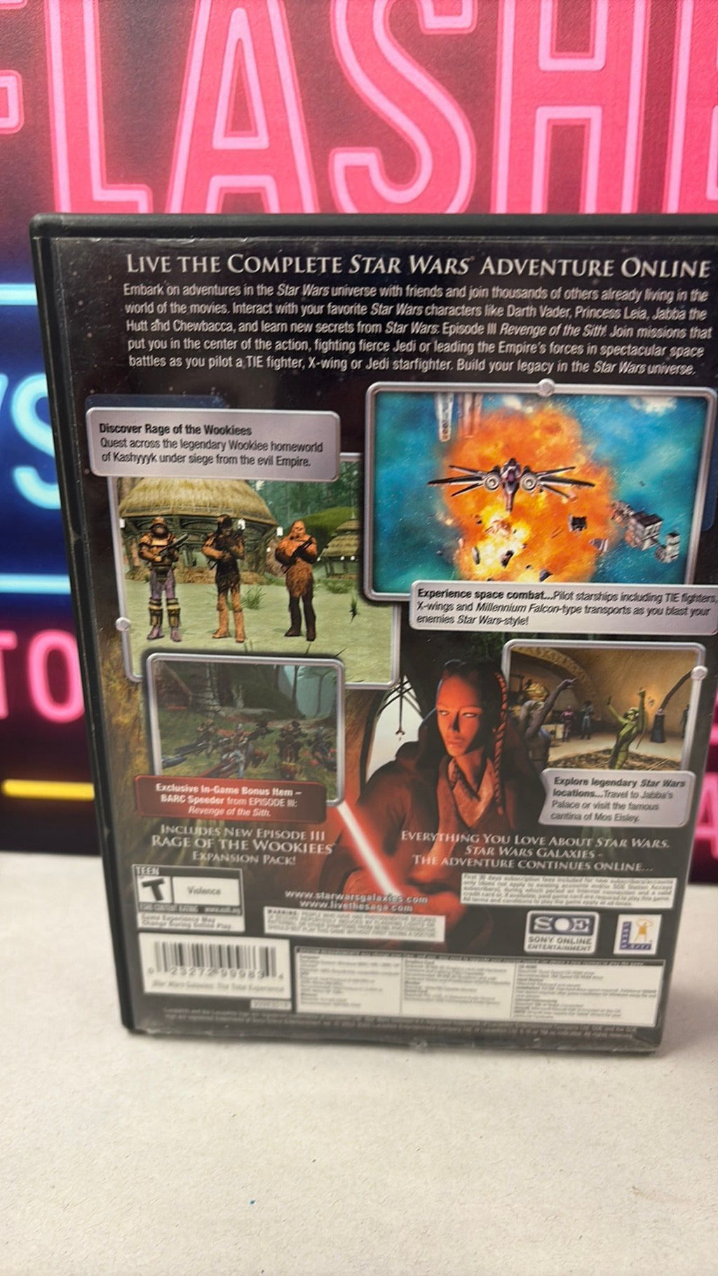 6C- Vtg Star Wars Galaxies The Total Experience PC Game CD-ROM 5 Disc Set Lucas Arts