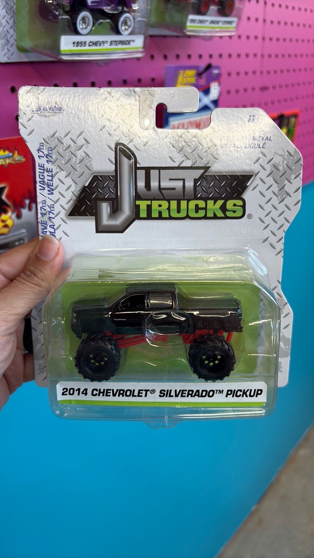 PW- Jada Just Trucks Silverado Pickup 2014 1:64 Black Diecast Unopened