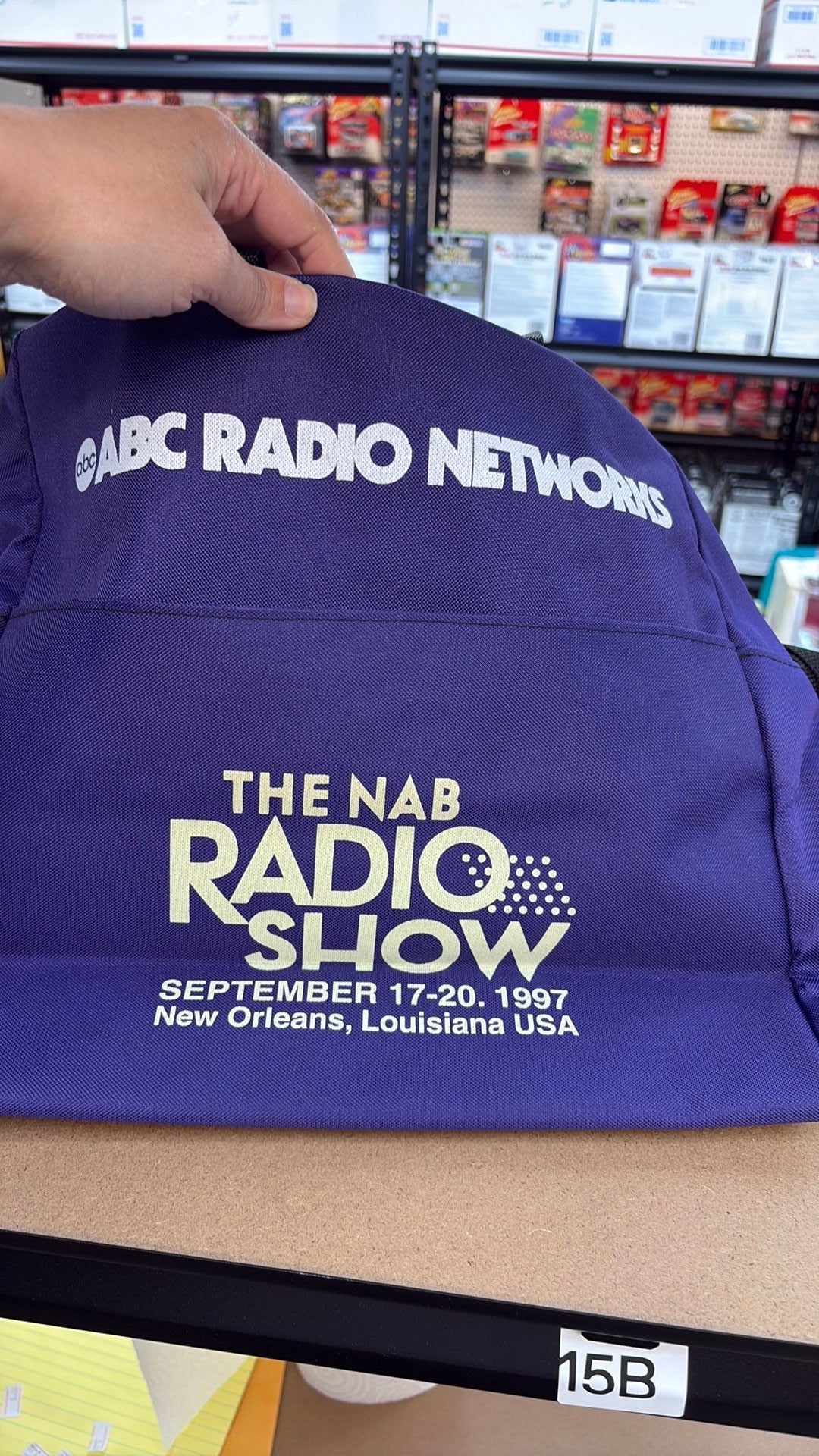 11D- Rare Vintage Radio Disney Canvas Bag -- Collector's Item!