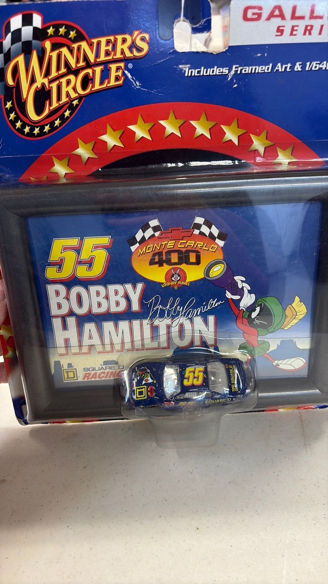 PR2- Bobby Hamilton #55 Marvin Martian Frame & Monte Carlo Winners Circle