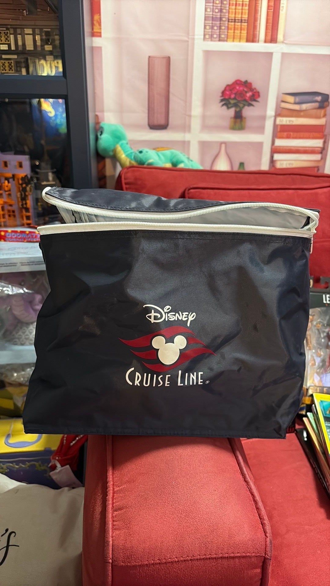 11D- Disney Cruise Line Blue Insulated Soft Cooler Tote Bag with Strap