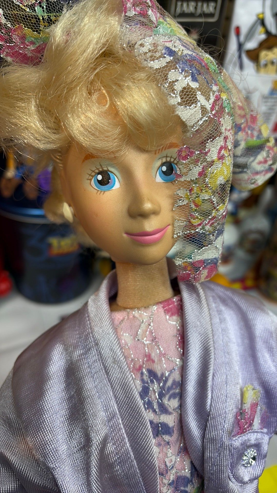 Mattel Hot Looks Doll 18" Fashion Mimi Blonde 1986 Bendable Soft Cloth Vtg 1980s