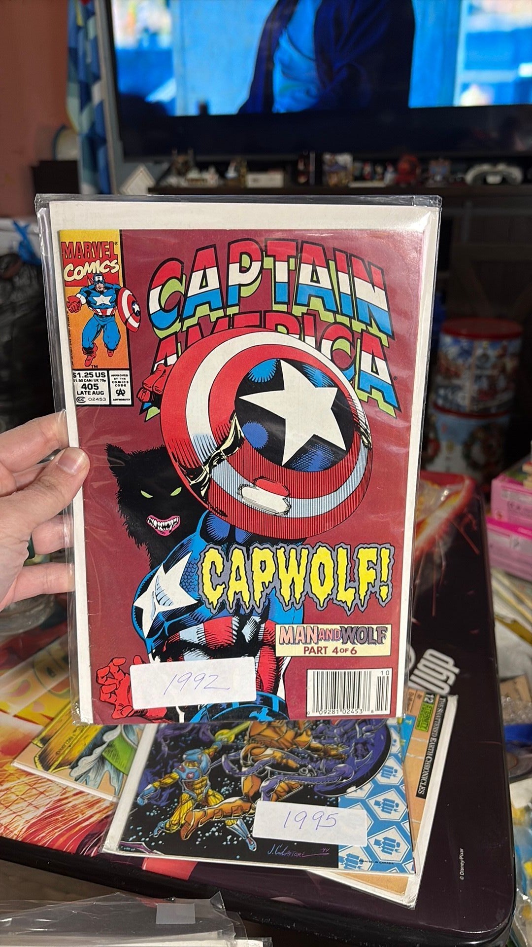 Captain America #405 1st App Appearance Cap-Wolf Werewolf 1992 Marvel Comic