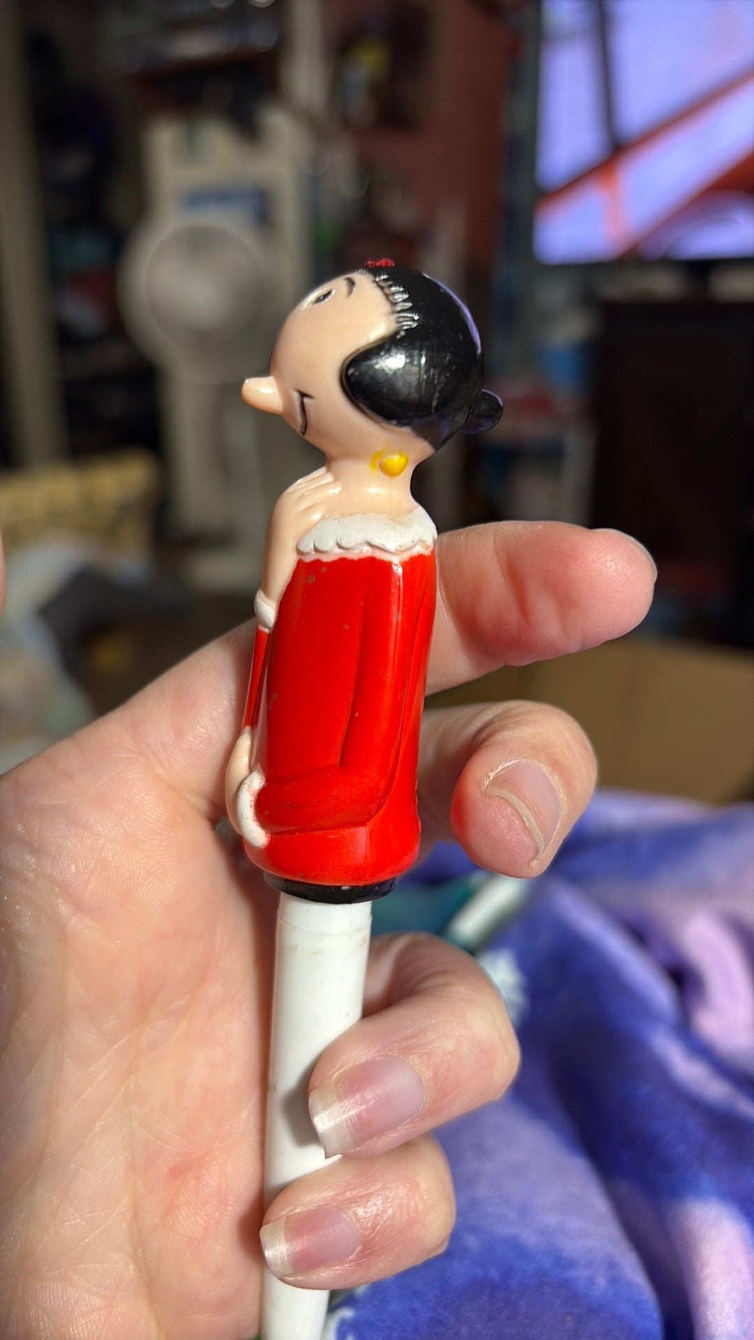 Vintage Lyric Popeye-Olive Pen and Topper