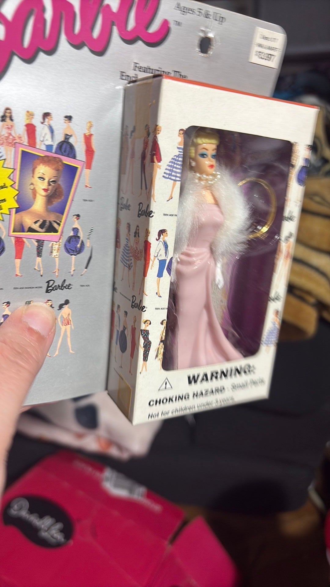 PR2- 1996 Mattel Barbie Figure Keychain - Enchanted Evening Barbie Doll