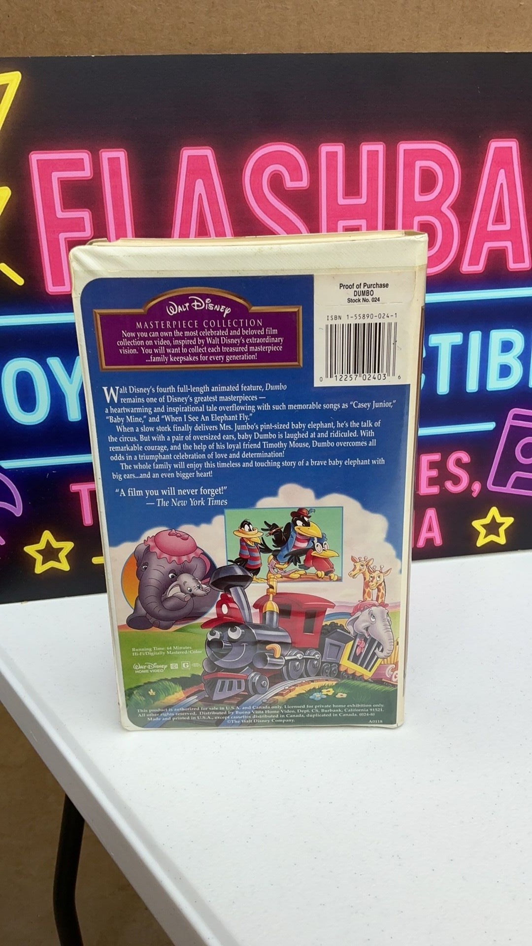 V11- Walt Disney Masterpiece Collection Dumbo VHS Movie - see photos