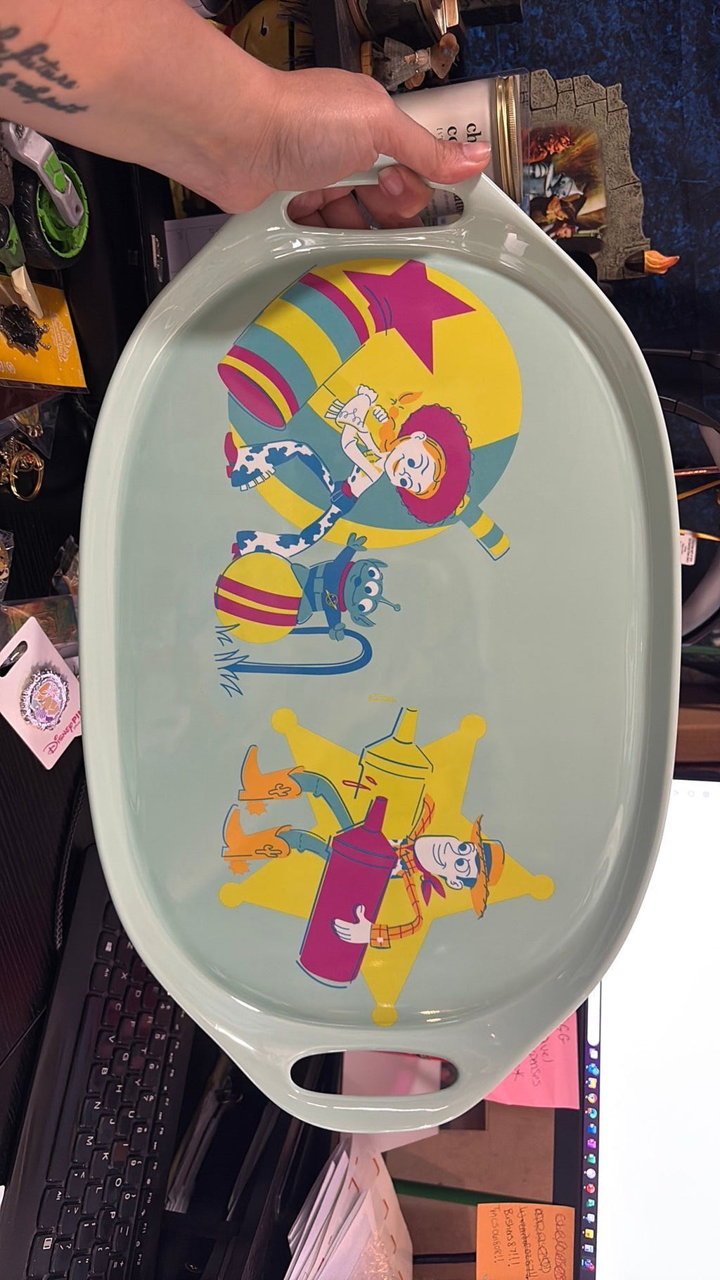 2E- Disney Parks Toy Story Summer Splash Melamine Platter- New